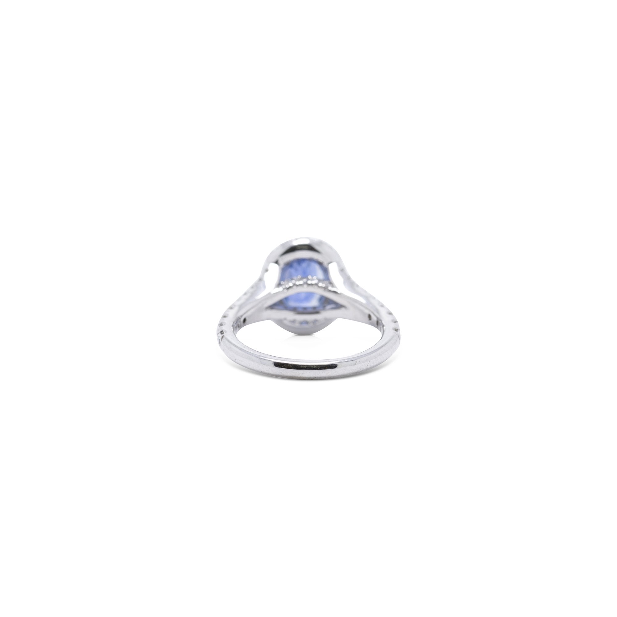 Gabriel & Co. Blue Sapphire and Diamond Ring