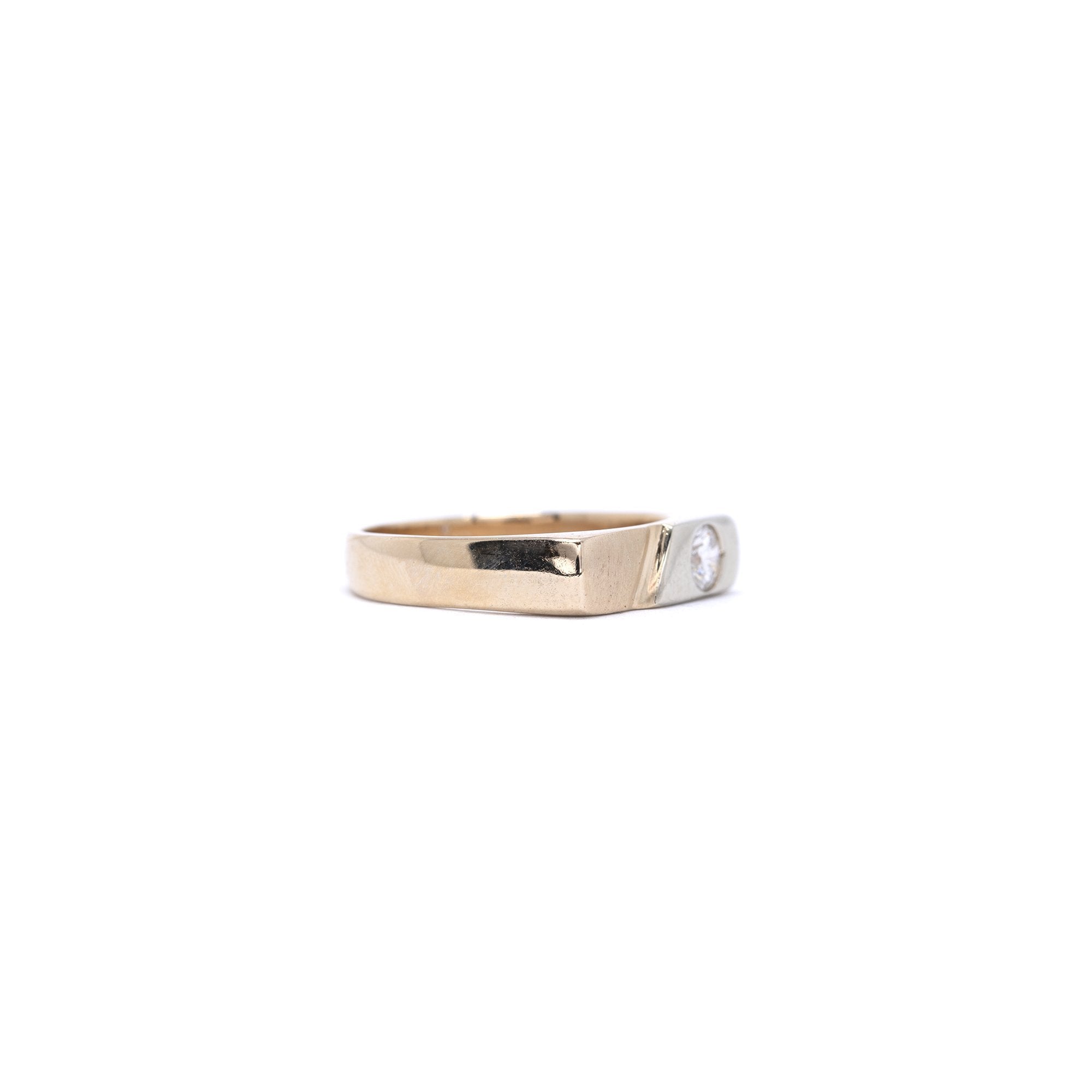 Gents Two-Tone Diamond Ring