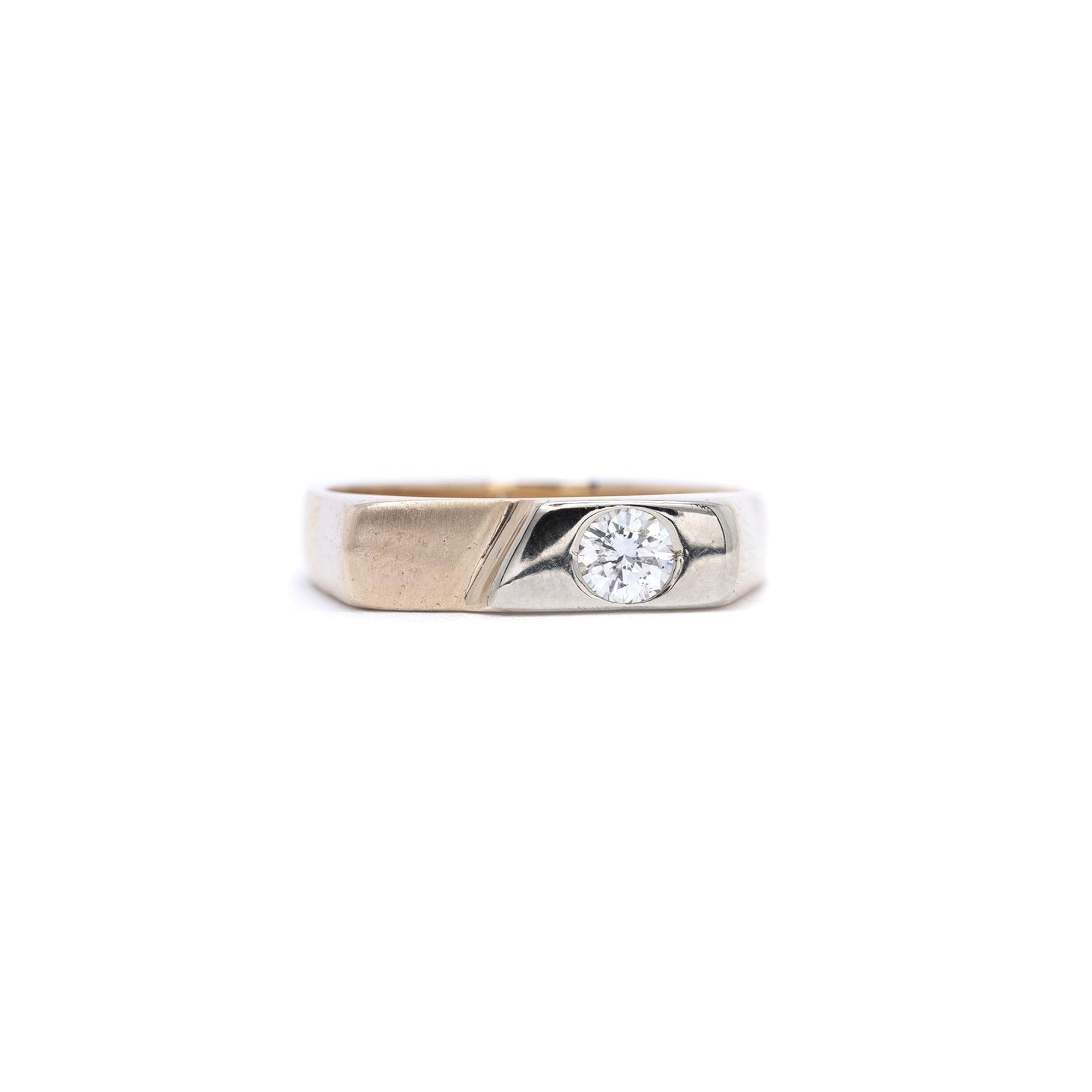 Gents Two-Tone Diamond Ring