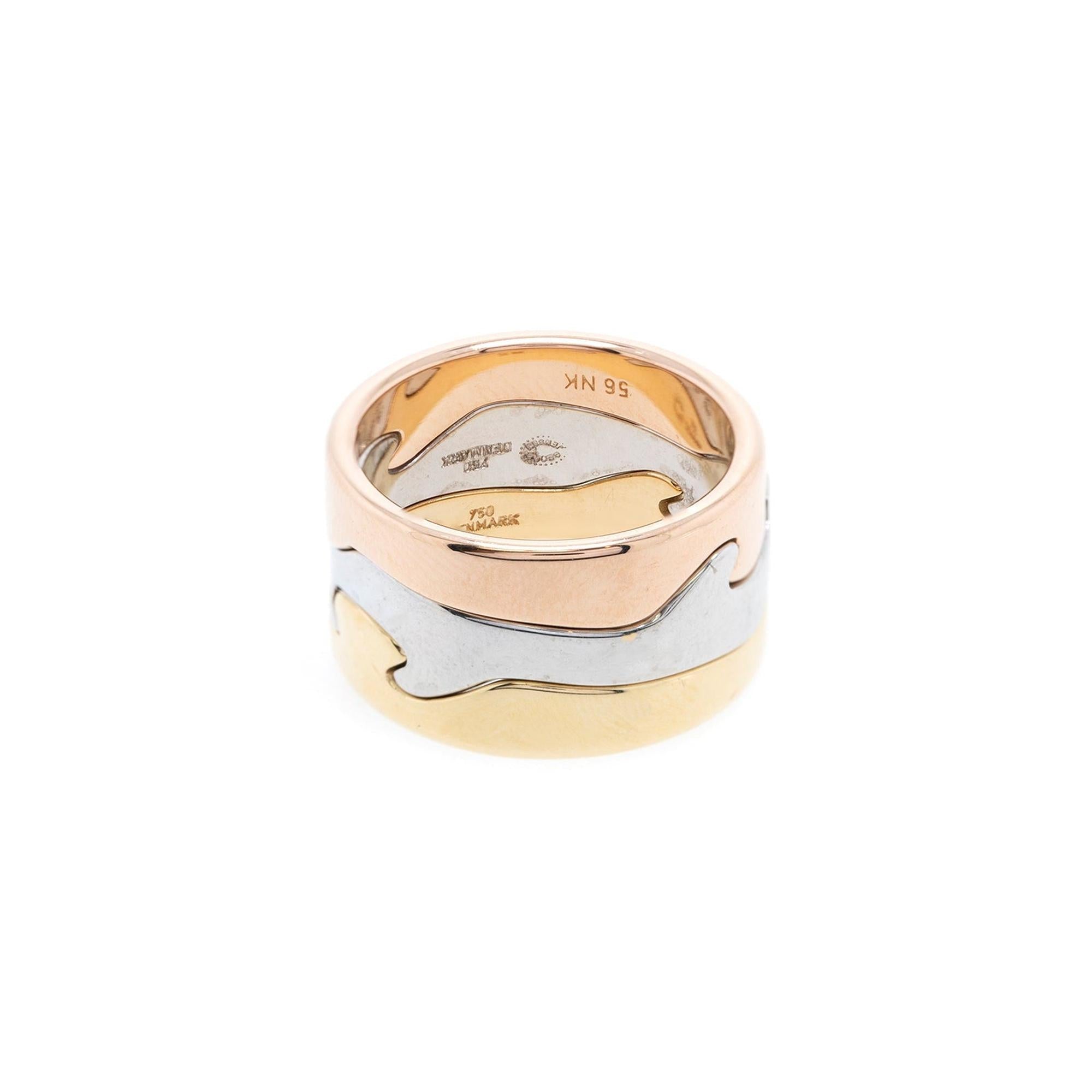 Georg Jensen Fusion 3 Piece Ring