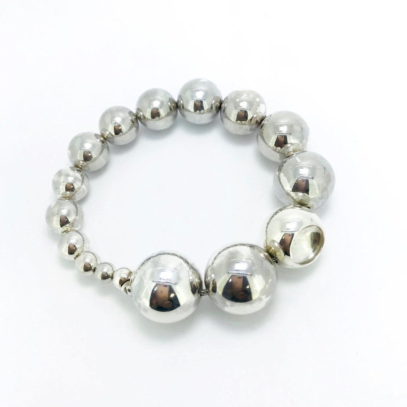 Georg Jensen Graduated Bead Bracelet