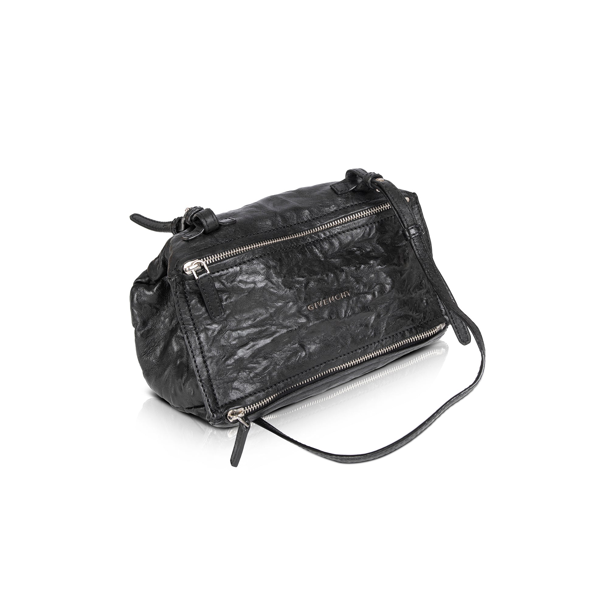 Givenchy Crinkled Leather Mini Pandora Crossbody Bag