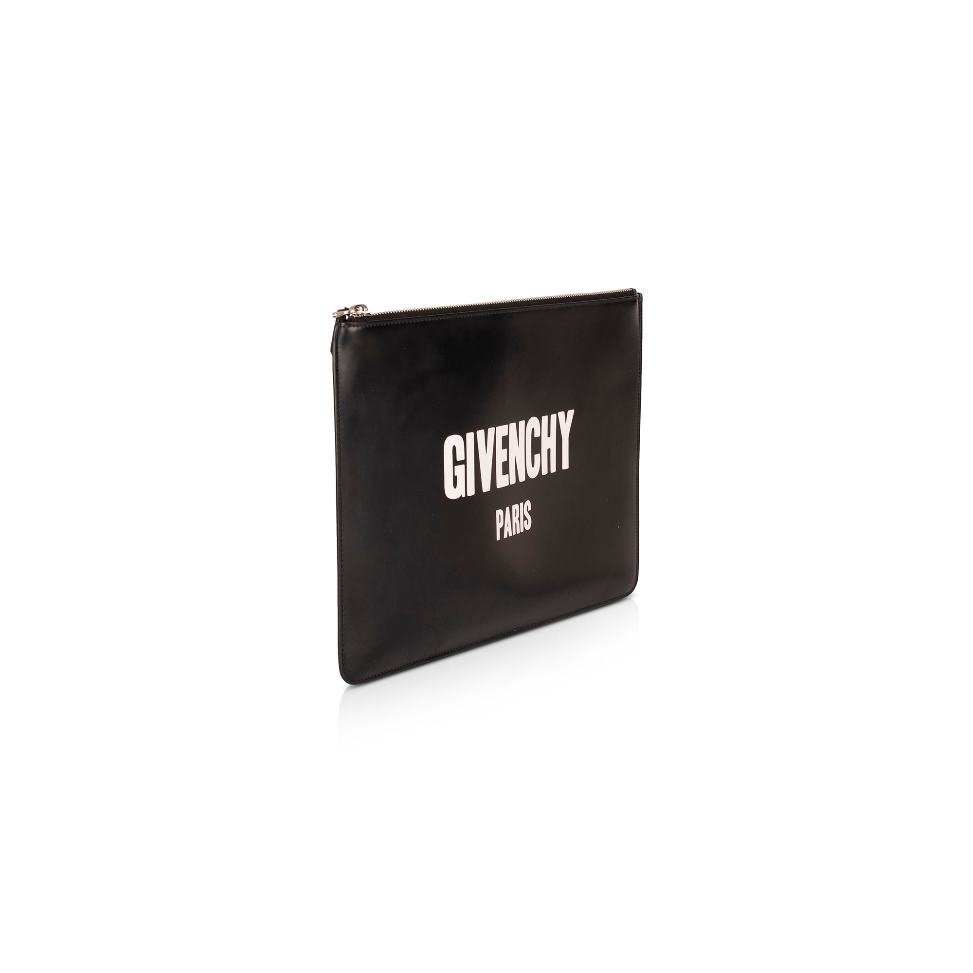 Givenchy Large Leather Clutch w/ Box