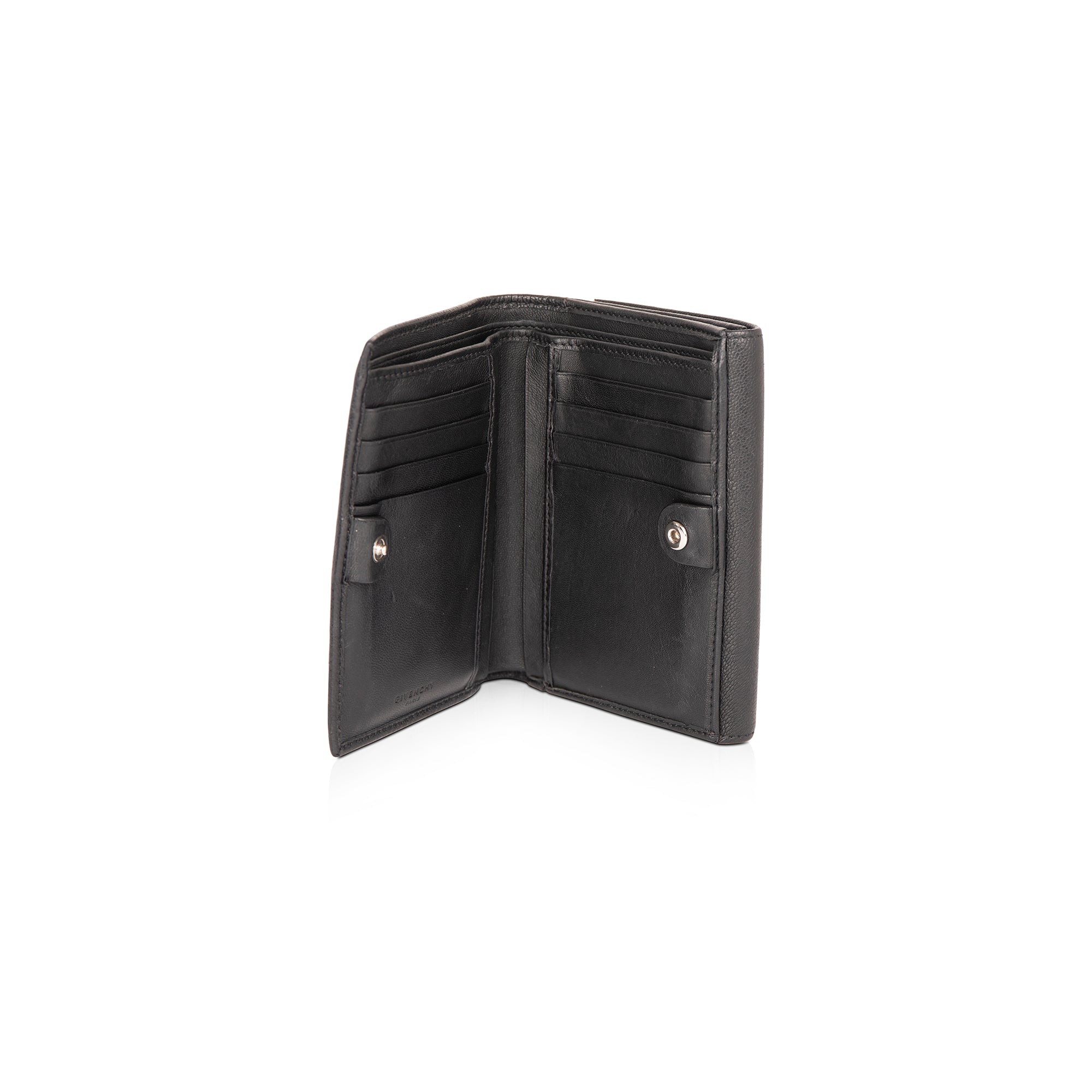 Givenchy Pandora Leather Trifold Compact Wallet w/ Box