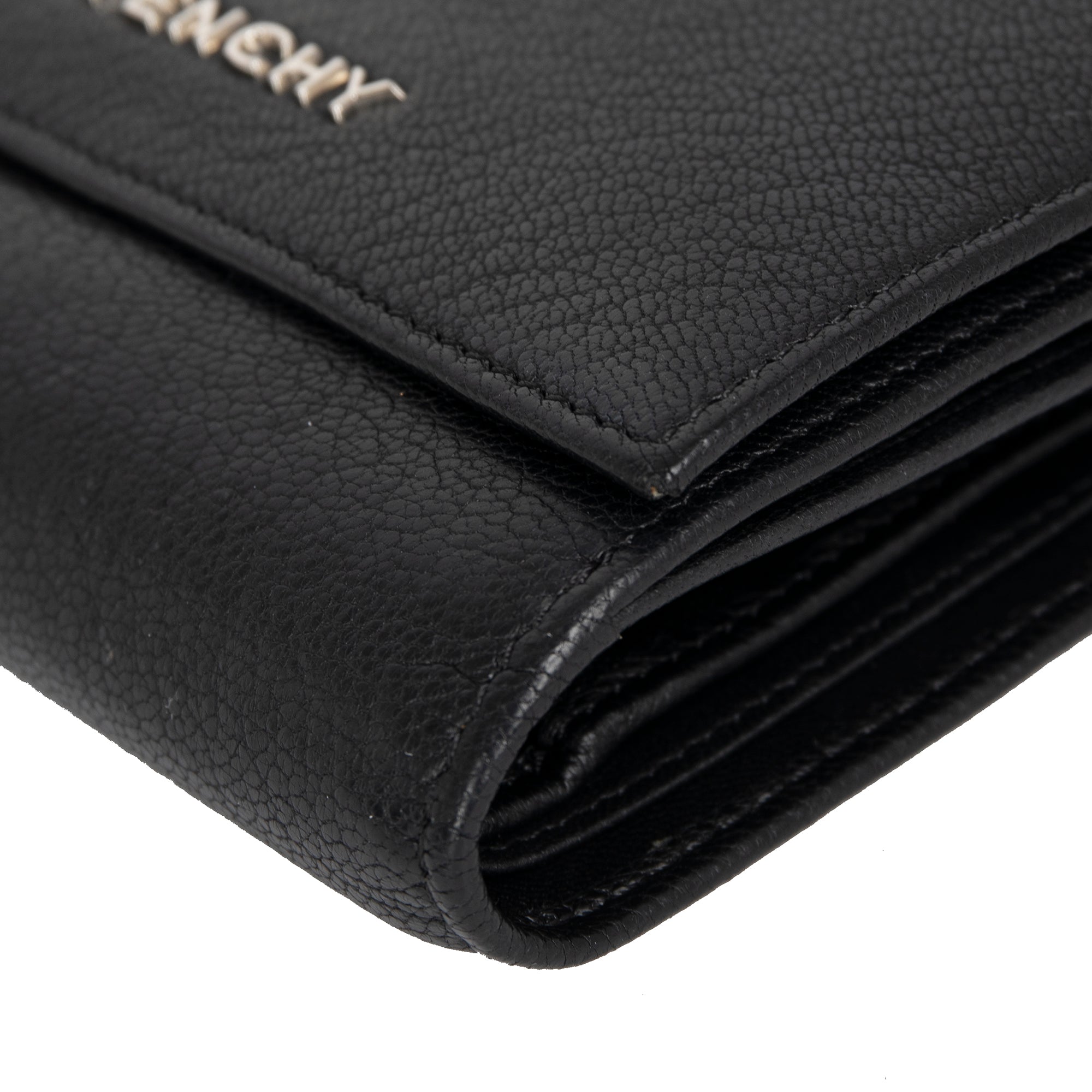 Givenchy Pandora Leather Trifold Compact Wallet w/ Box