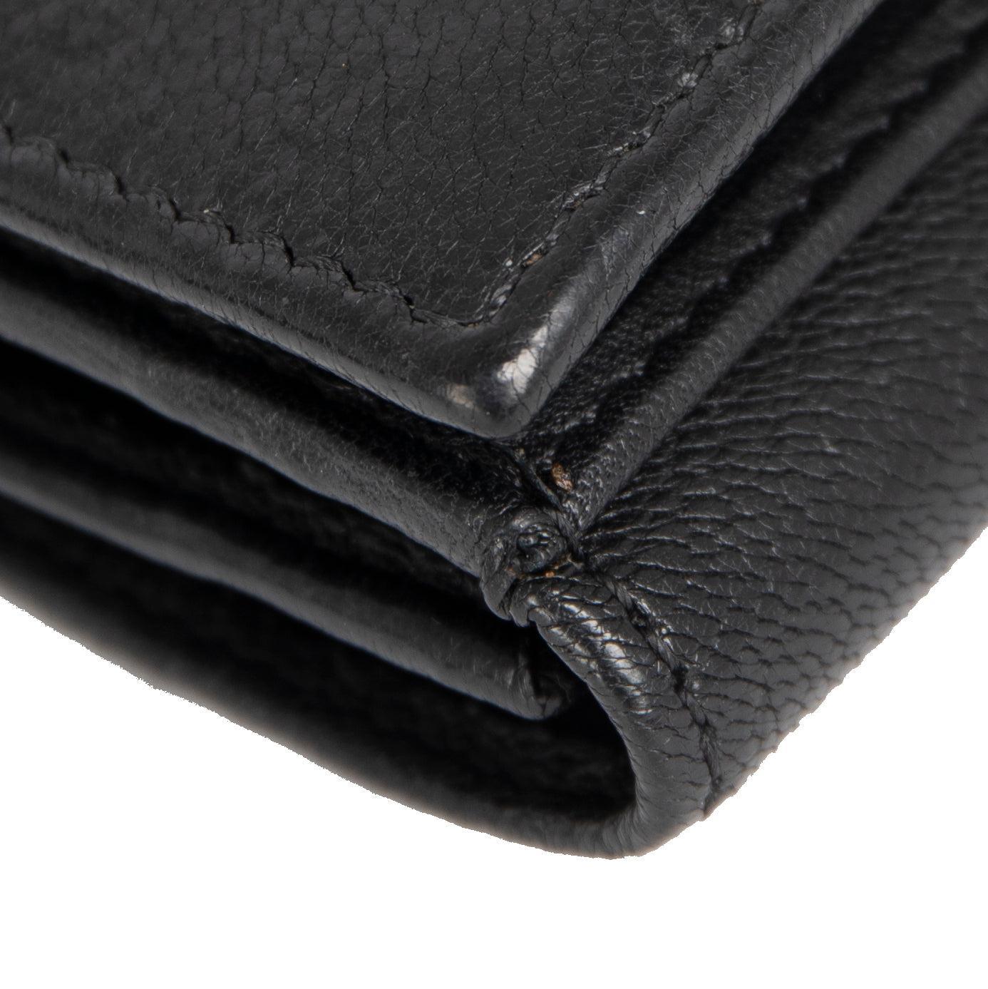 Givenchy Pandora Leather Trifold Compact Wallet w/ Box