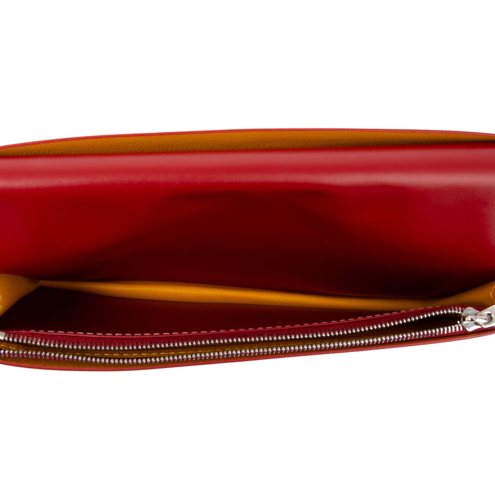 Goyard Red Goyardine Richelieu Long Wallet