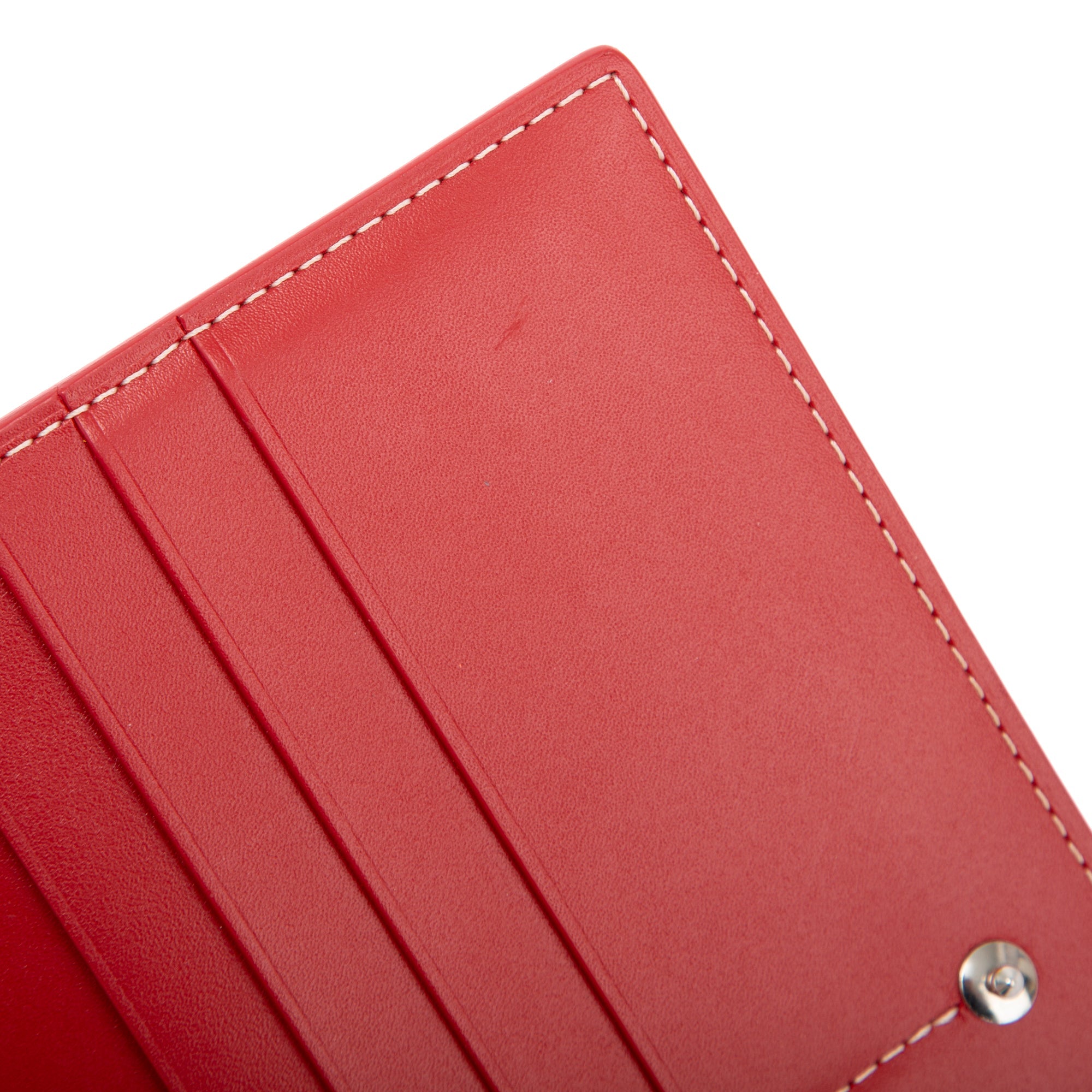 Goyard Red Goyardine Richelieu Long Wallet