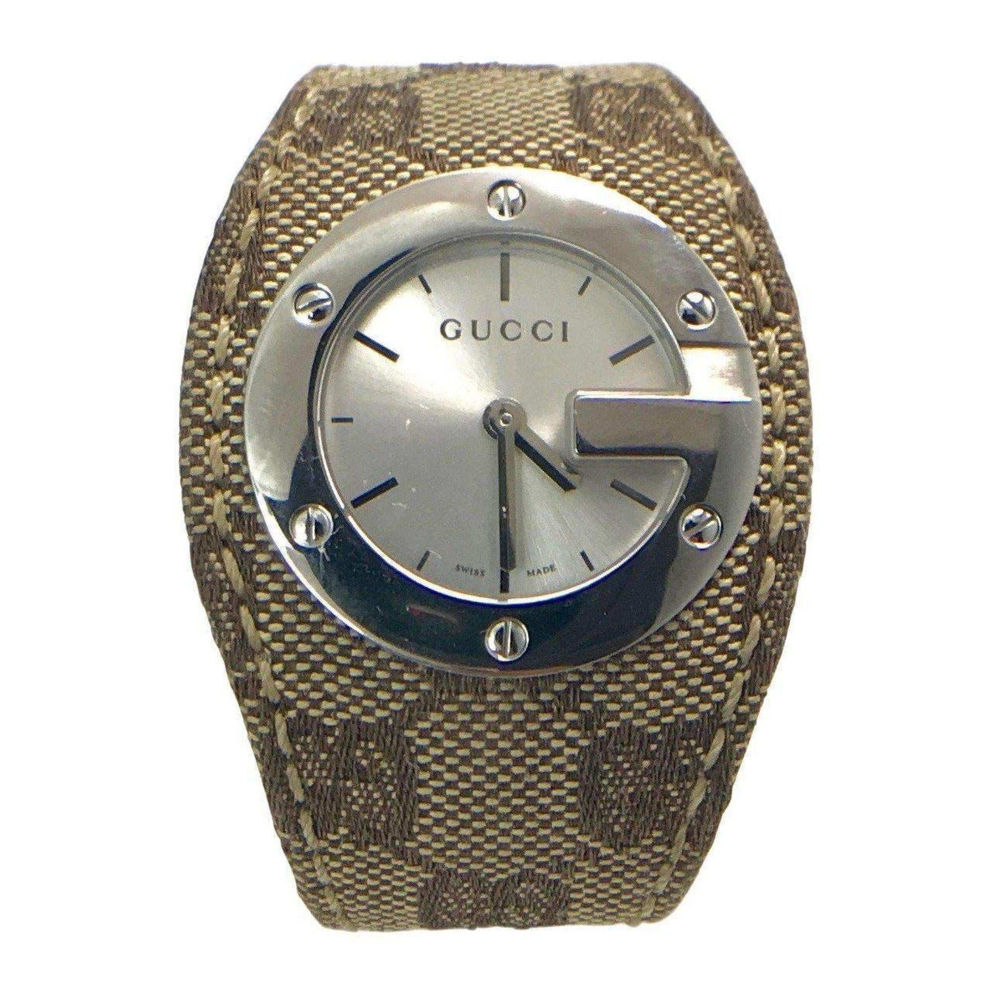 Gucci 104 G-Bandeau Quartz Wrist Watch in Stainless Steel