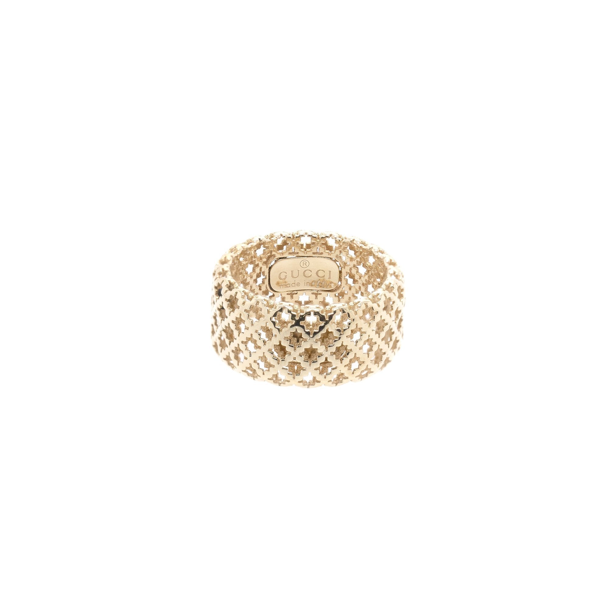 Gucci 18k Gold Diamantissima Ring