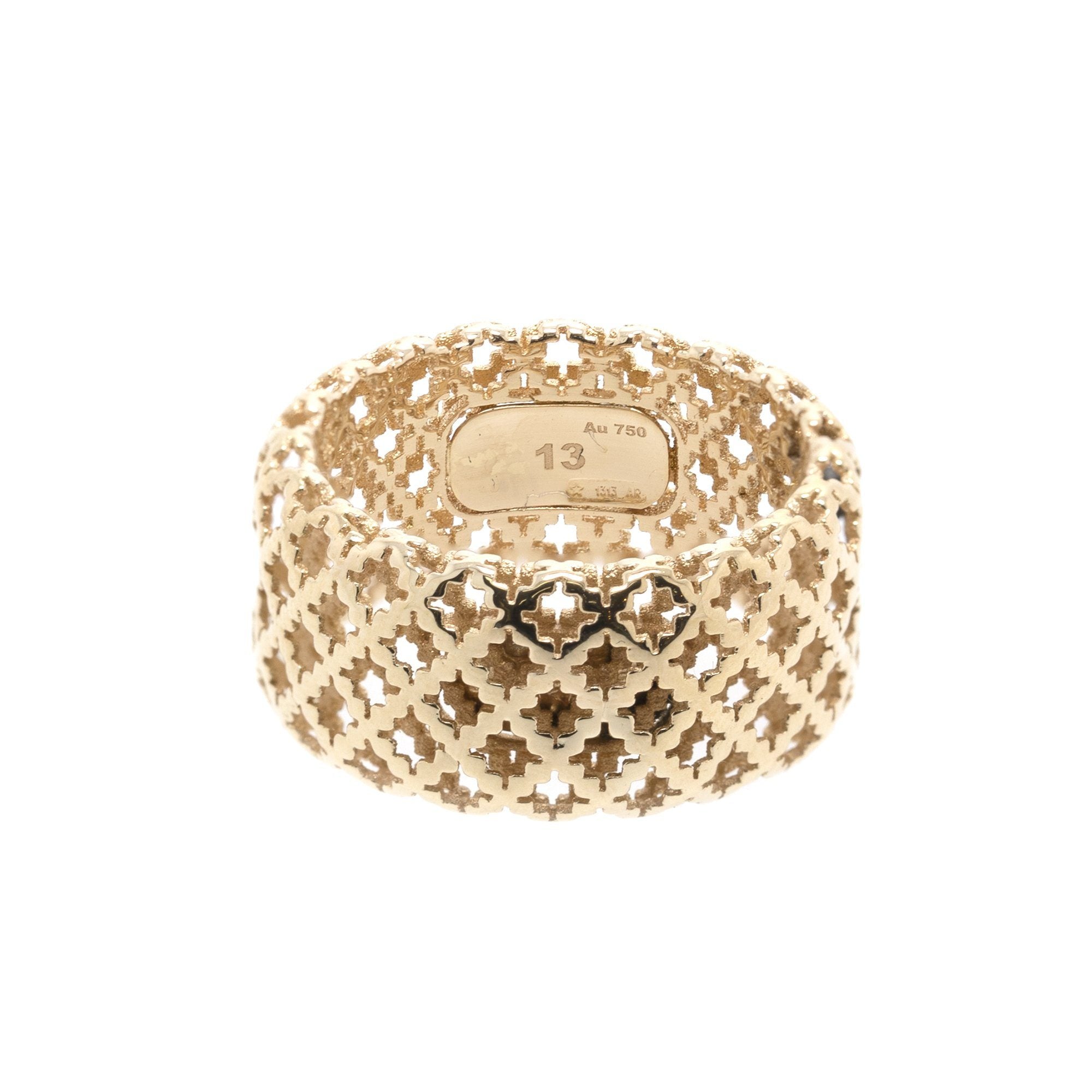 Gucci 18k Gold Diamantissima Ring