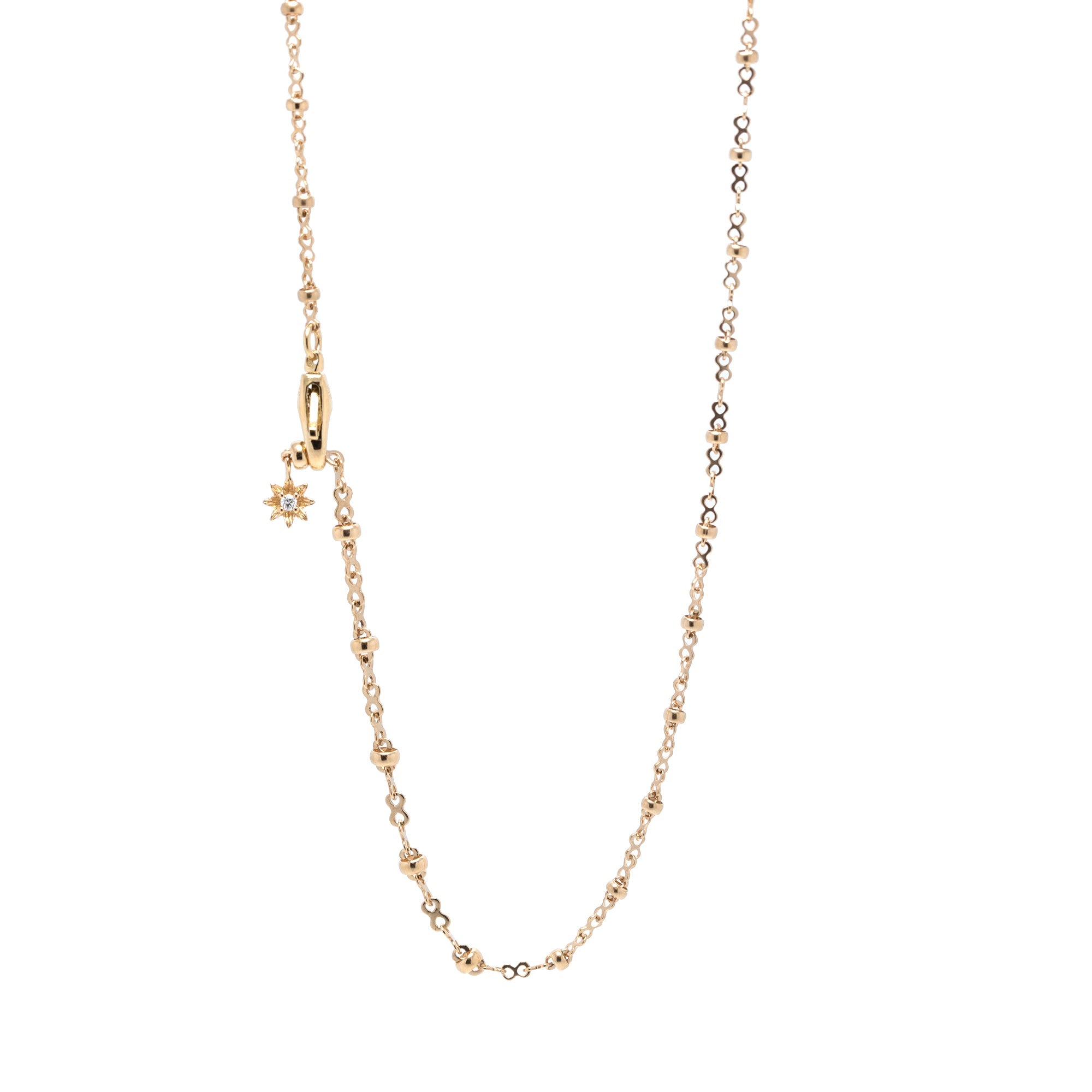 Gucci 18k Yellow Gold Flora Necklace with Diamonds