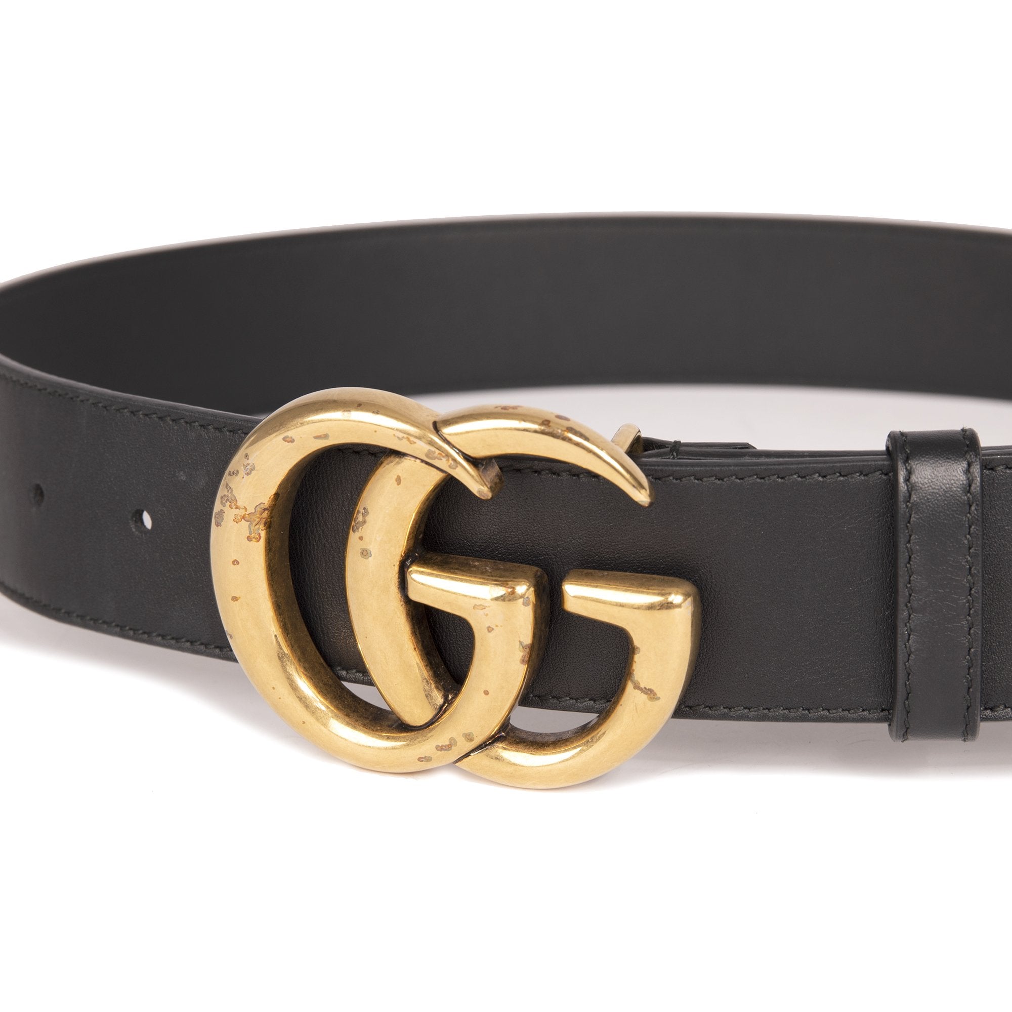 Gucci 2015 Re-Edition Wide Leather Belt w/ Box