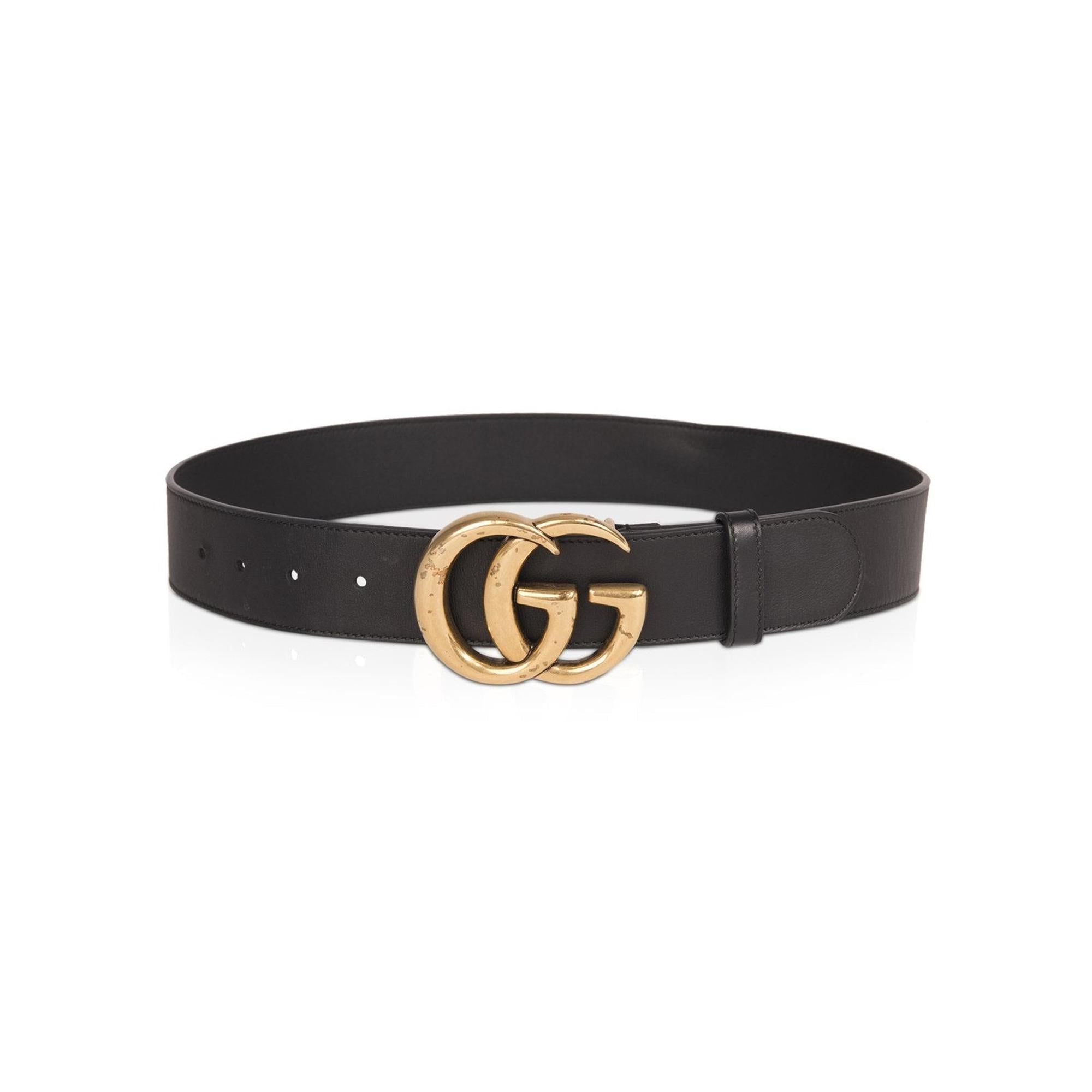 Gucci 2015 Re-Edition Wide Leather Belt w/ Box