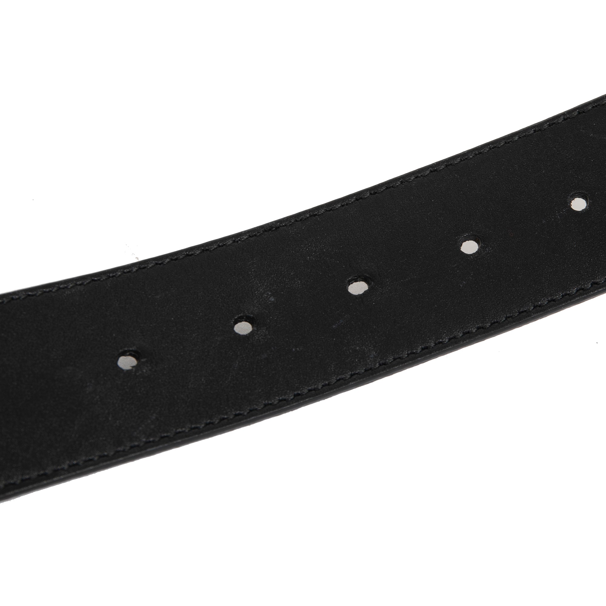 Gucci 2015 Re-edition Wide Leather Belt with Double G Buckle