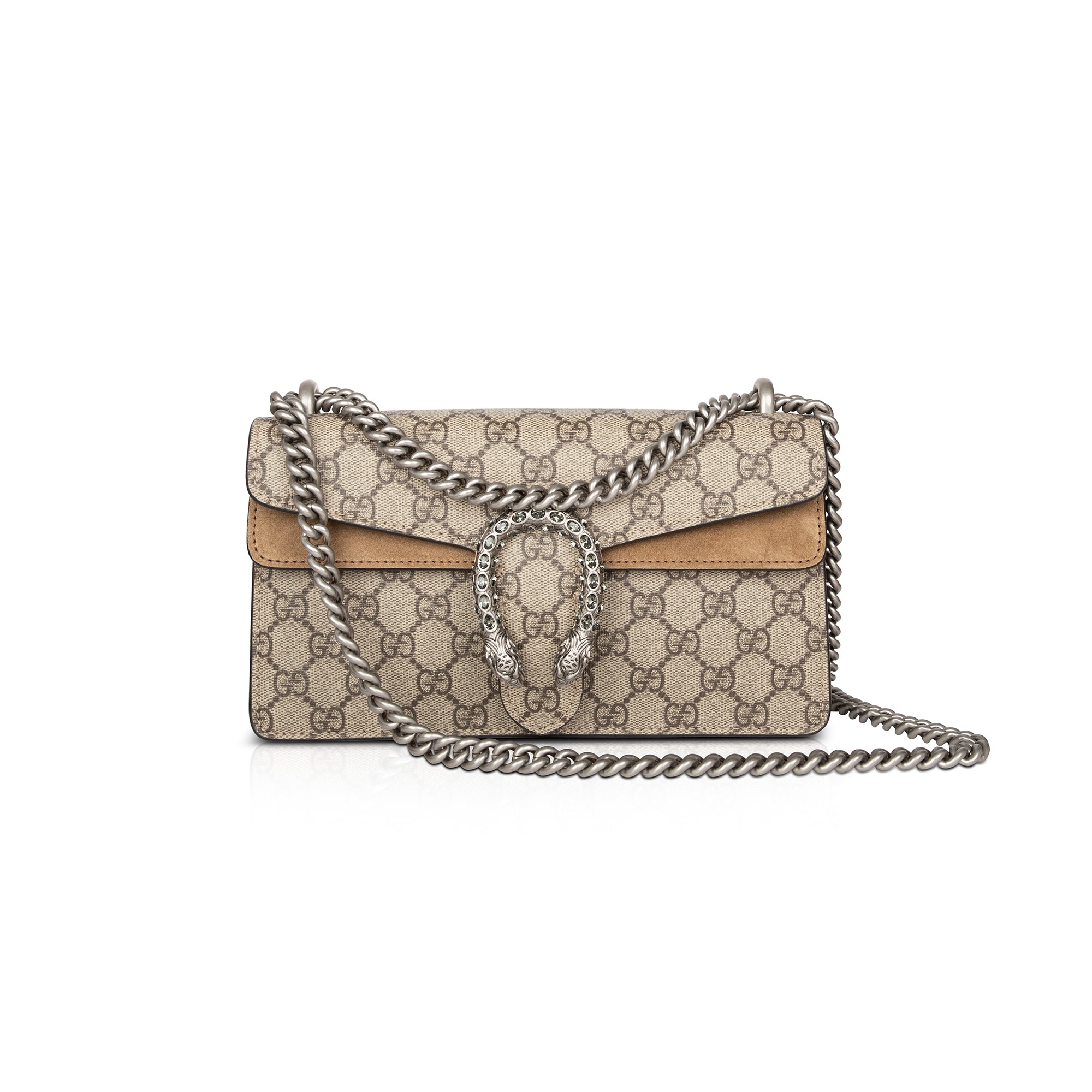 Gucci 2022 GG Supreme Dionysus Small Shoulder Bag