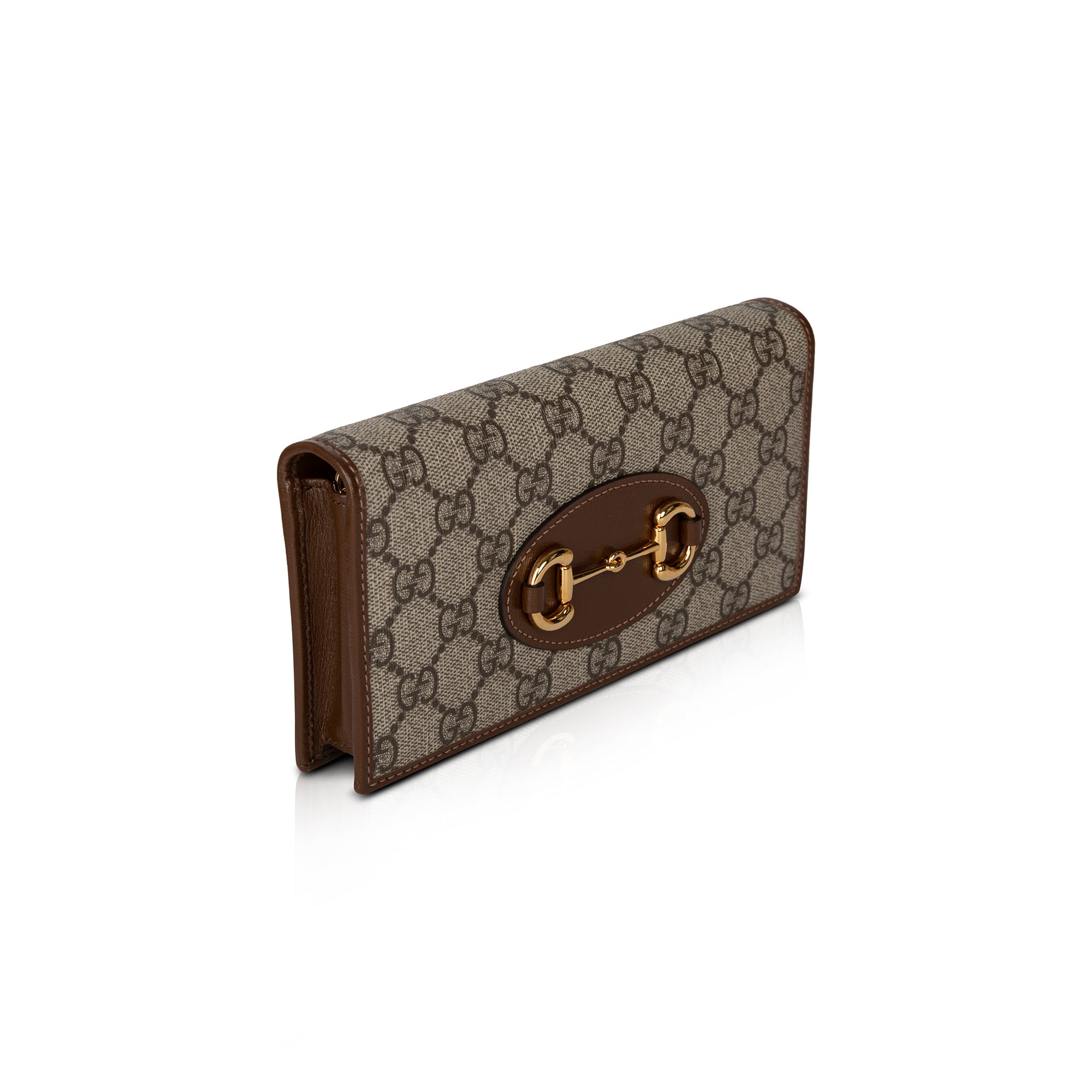 Gucci 2022 GG Supreme Horsebit 1955 Wallet on Chain