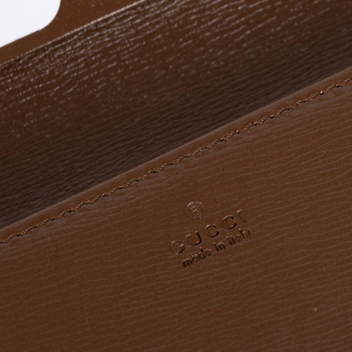 Gucci 2022 GG Supreme Horsebit 1955 Wallet on Chain