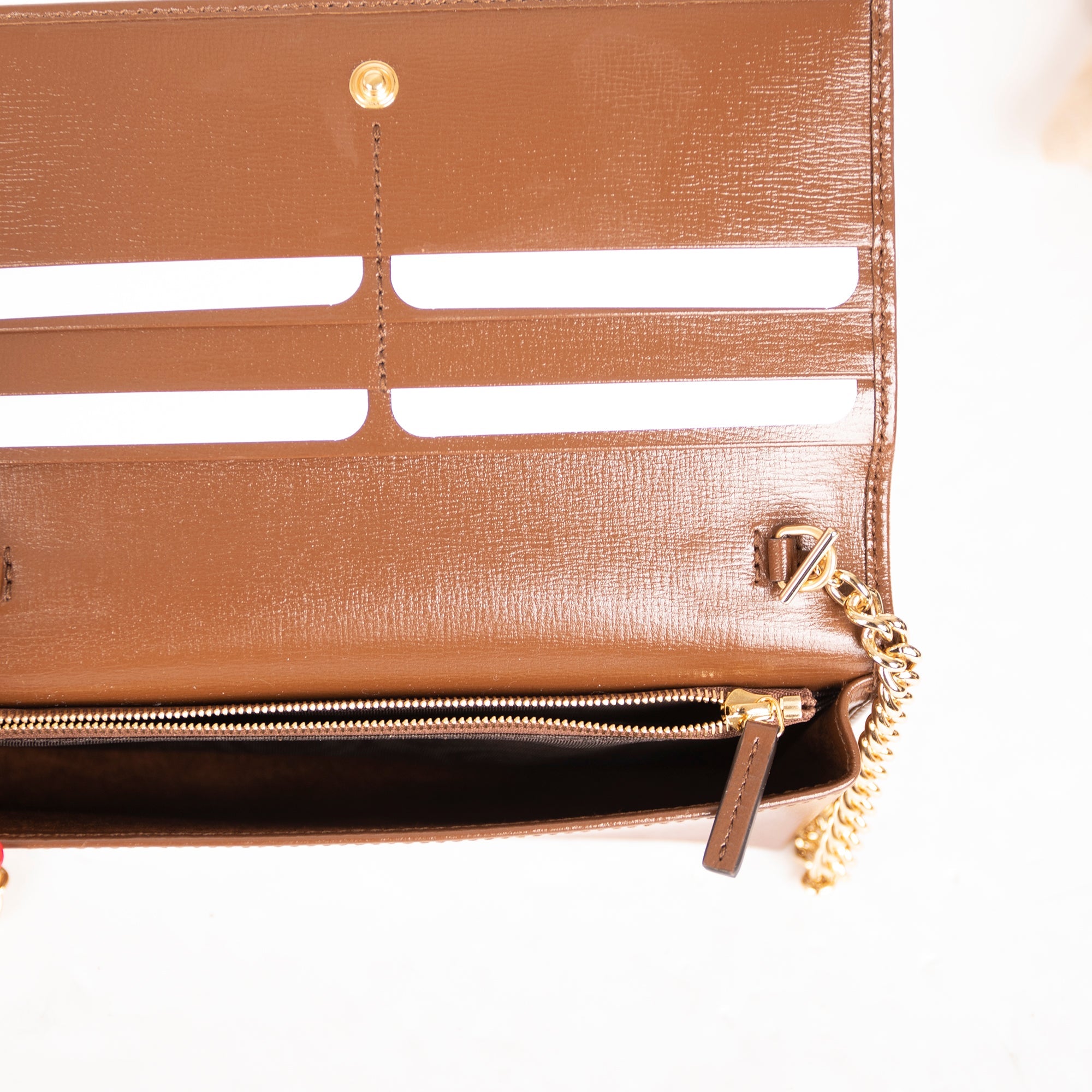 Gucci 2022 GG Supreme Horsebit 1955 Wallet on Chain