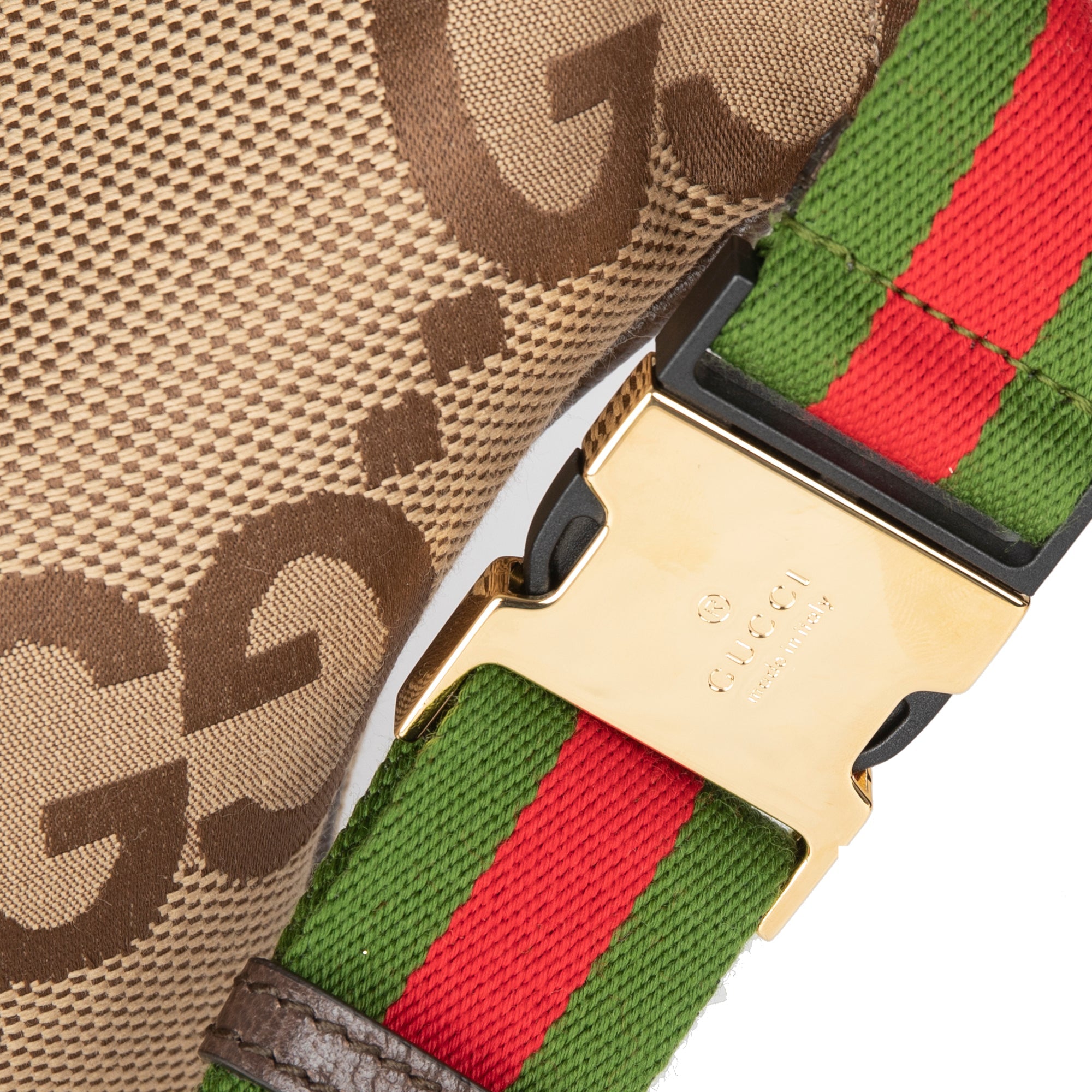 Gucci 2022 Jumbo GG Canvas Belt Bag