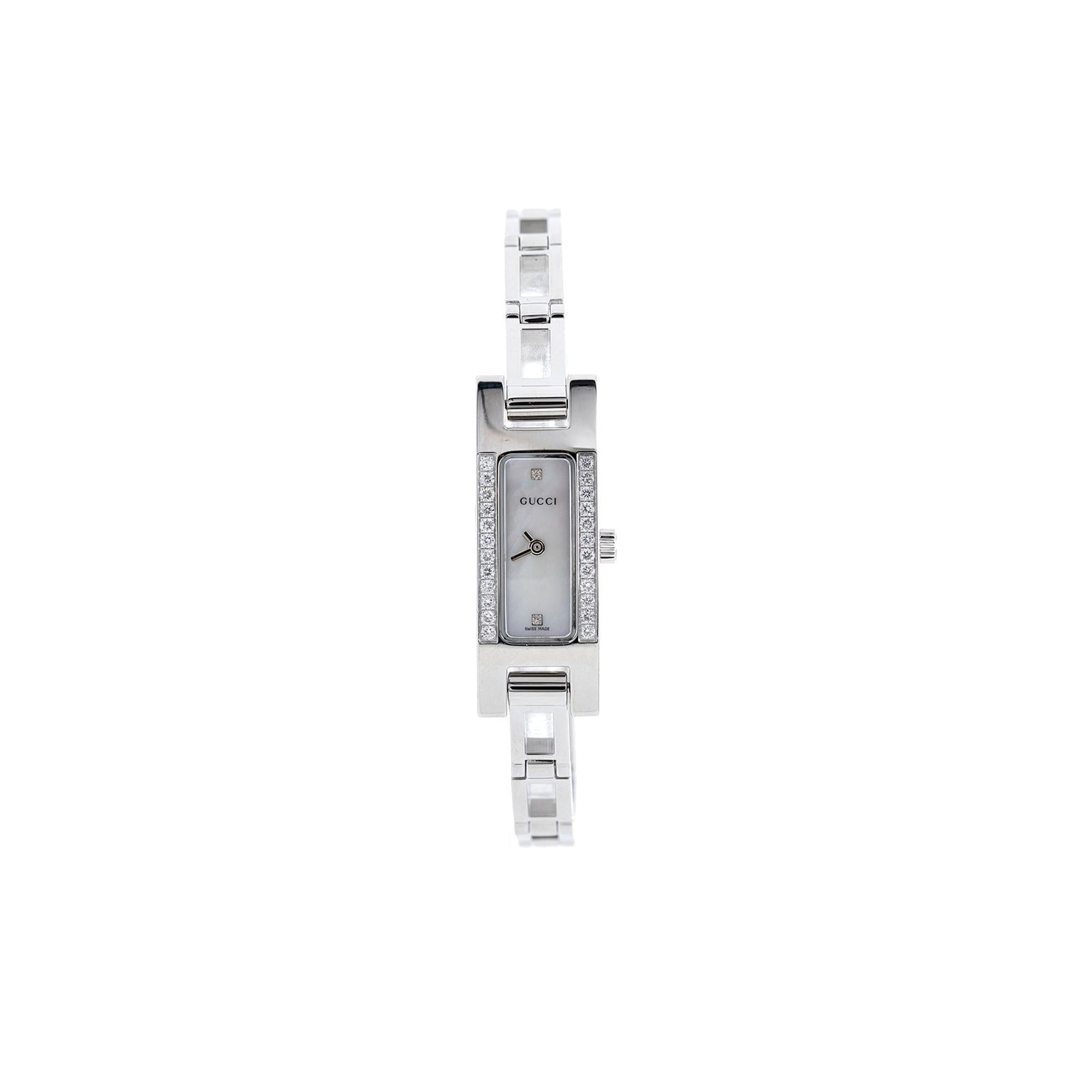 Gucci 3900 Series Diamond Bezel Watch