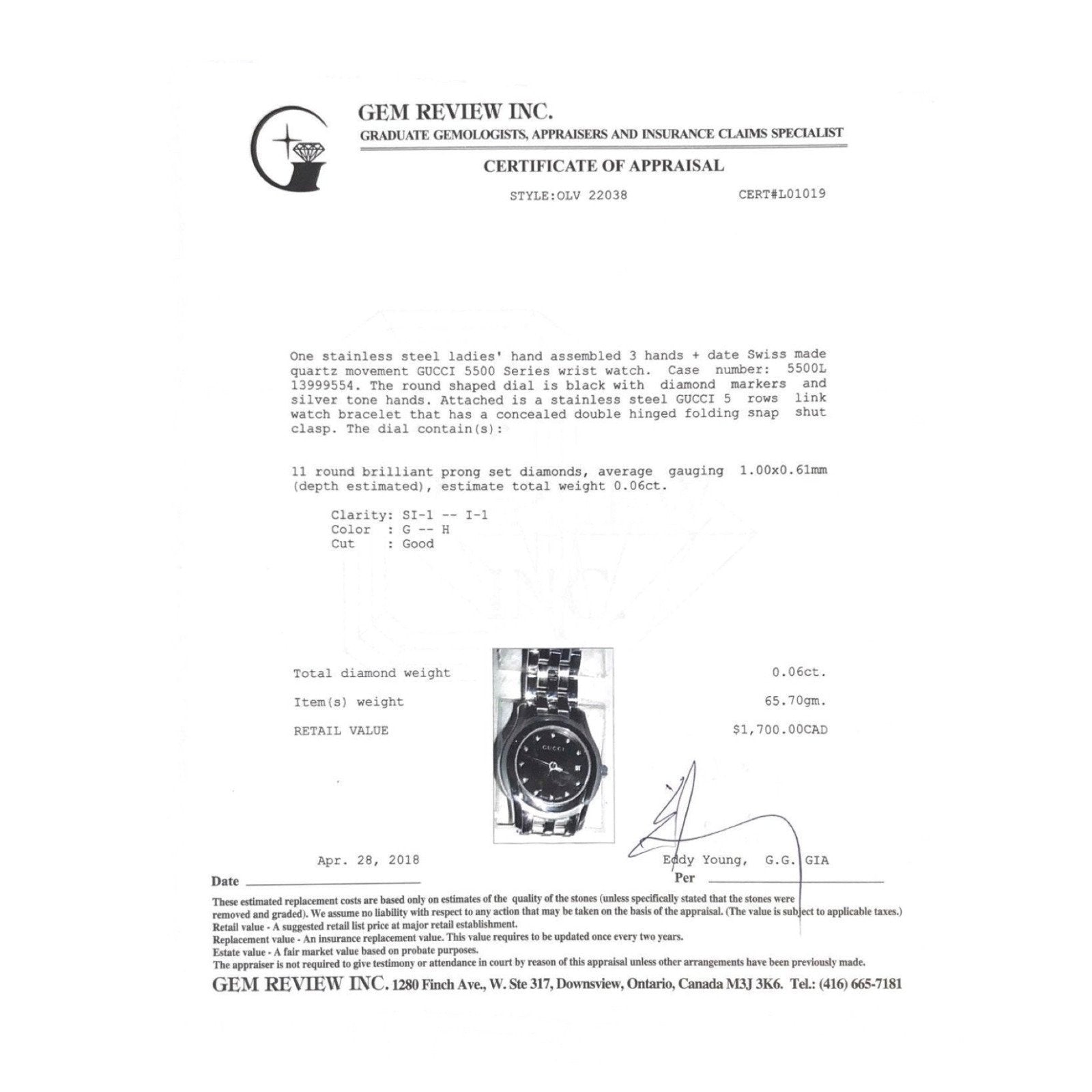 Gucci 5500 Series Watch