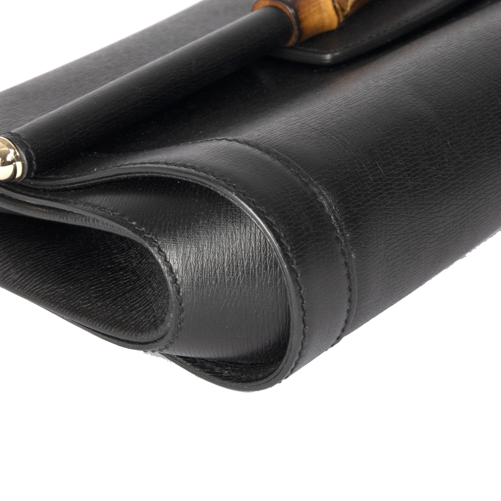 Gucci Bamboo Leather Clutch