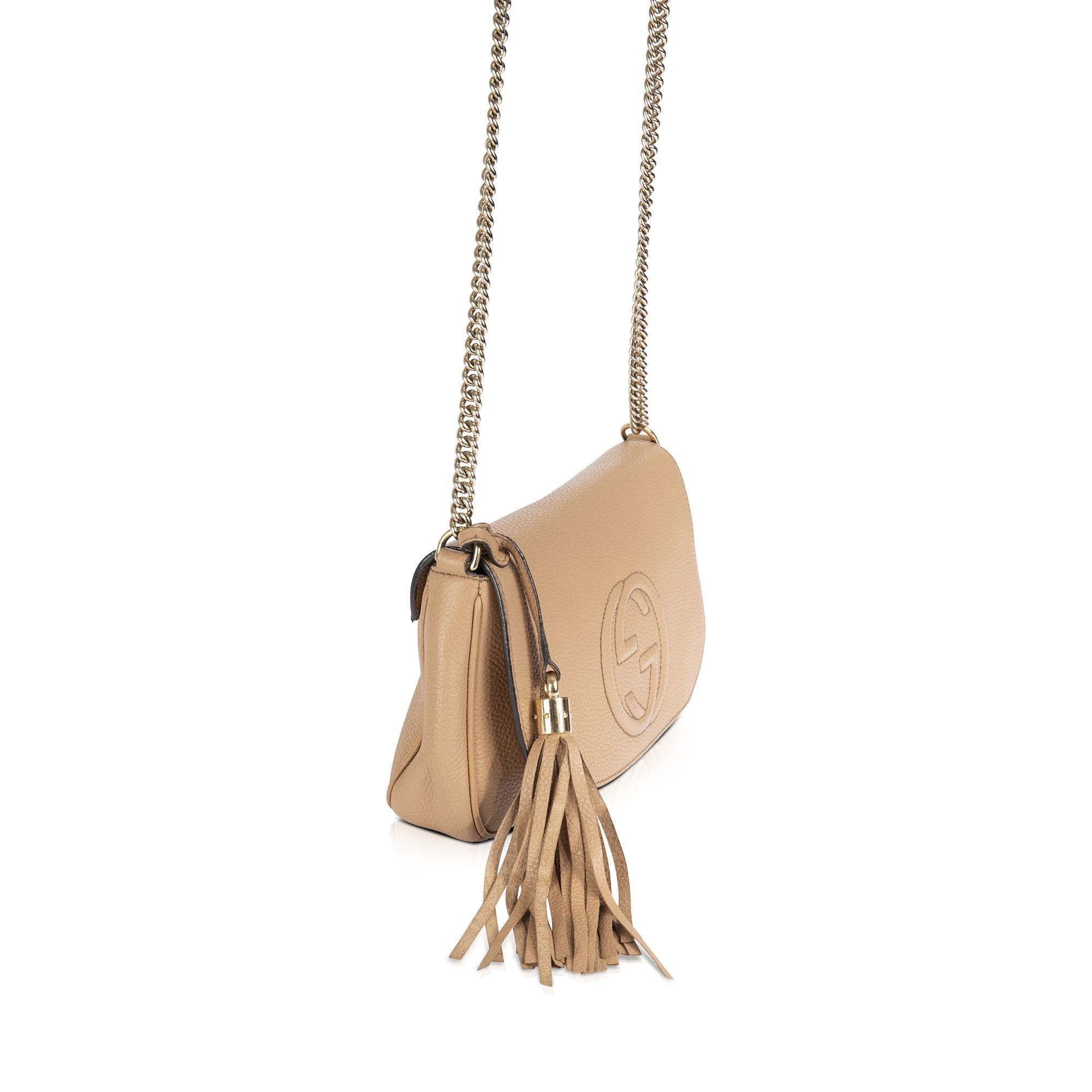 Gucci Beige Soho Chain Crossbody Bag