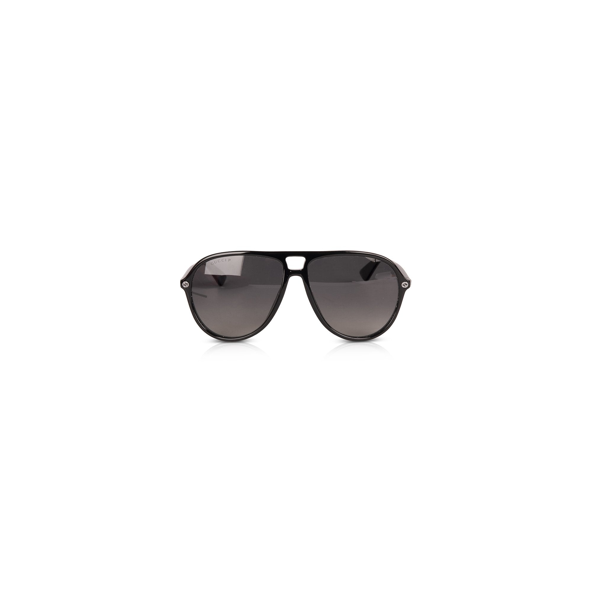 Gucci Black Aviator Sunglasses w/ Case