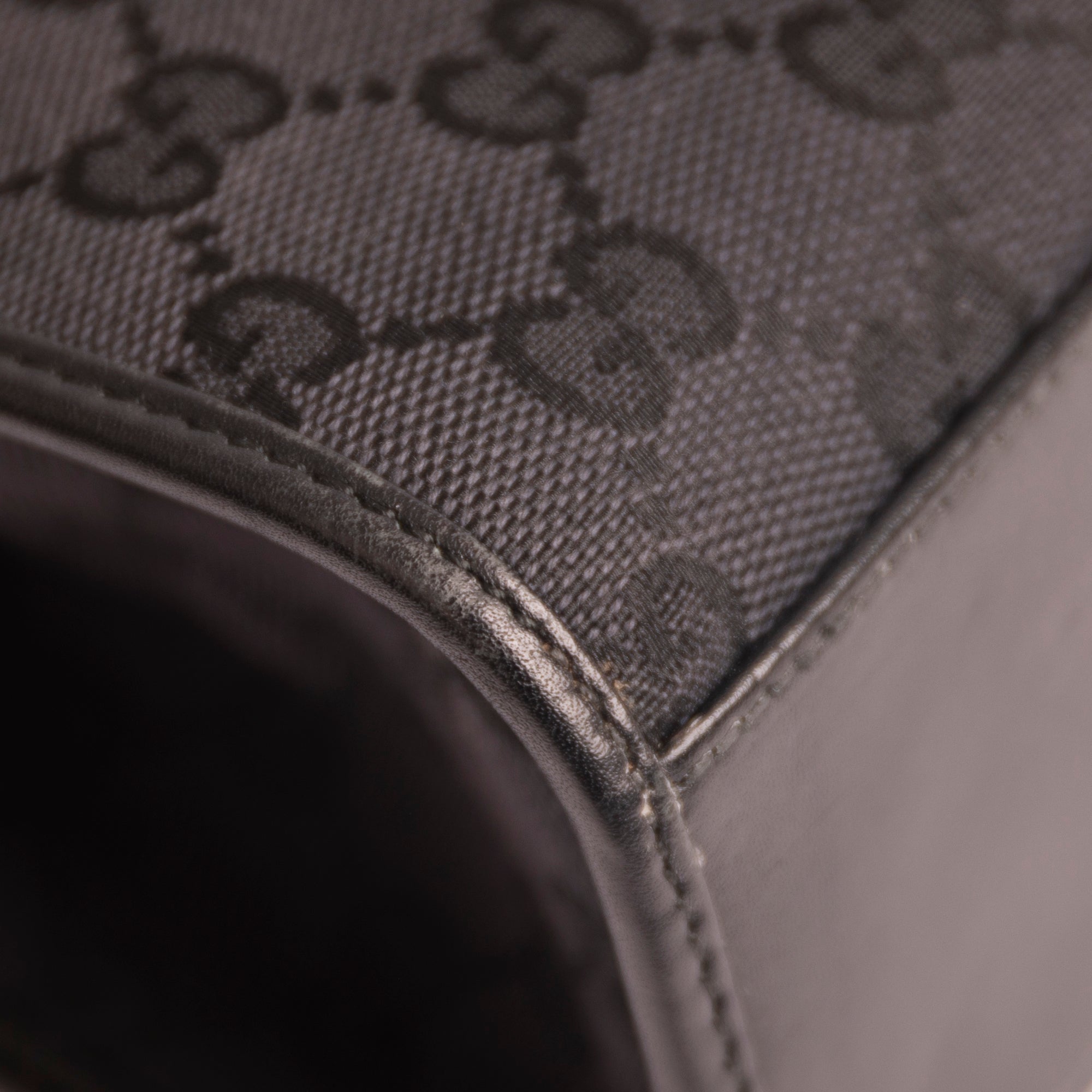 Gucci Black GG Canvas Jackie Bardot Bag