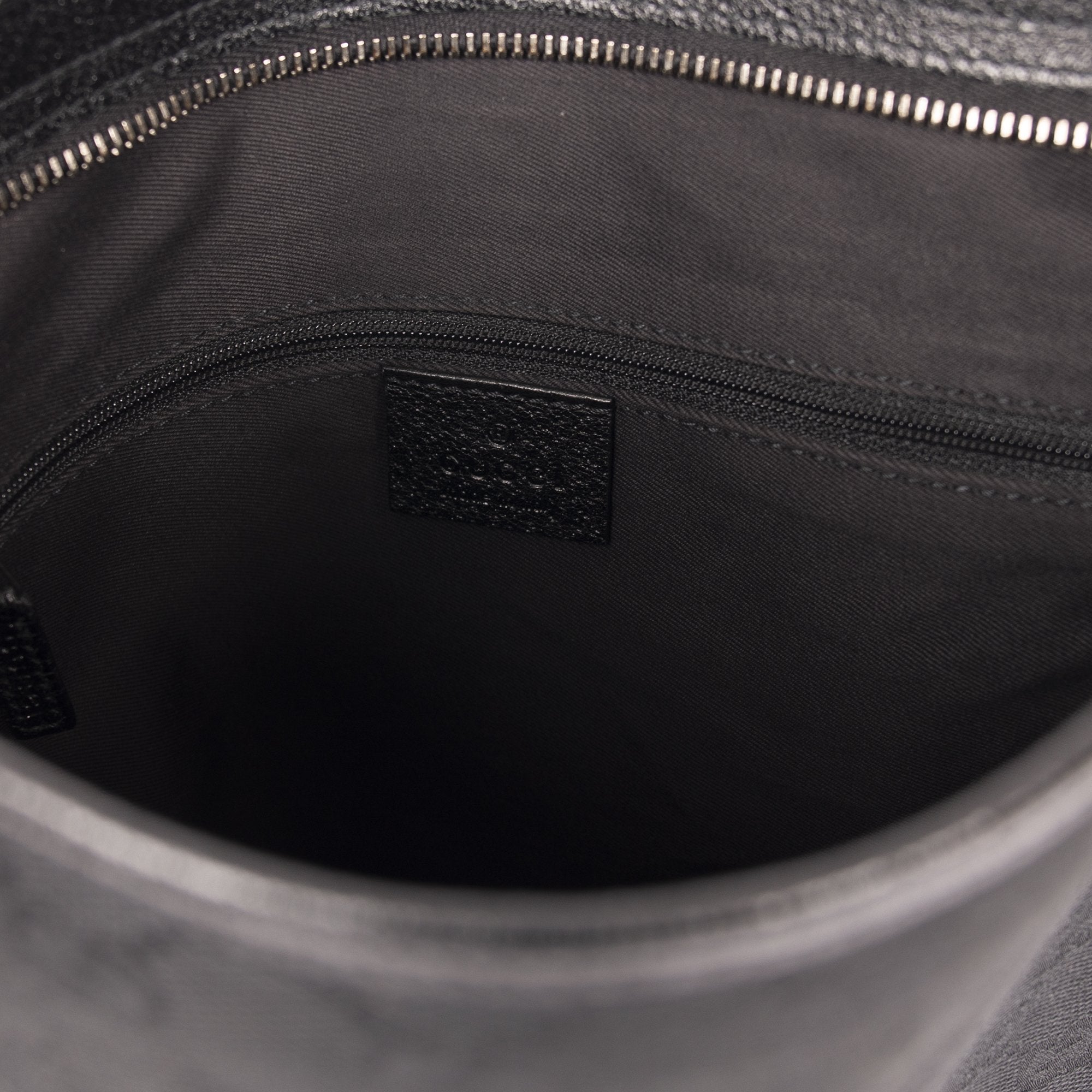 Gucci Black GG Canvas Messenger Bag