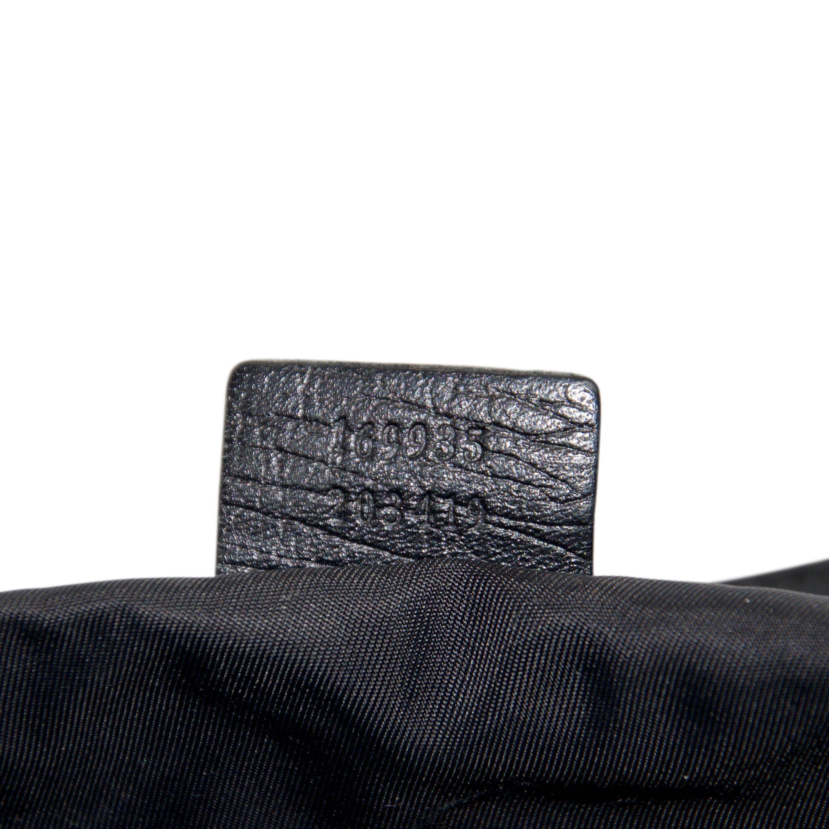 Gucci Black GG Coated Canvas Messenger Bag