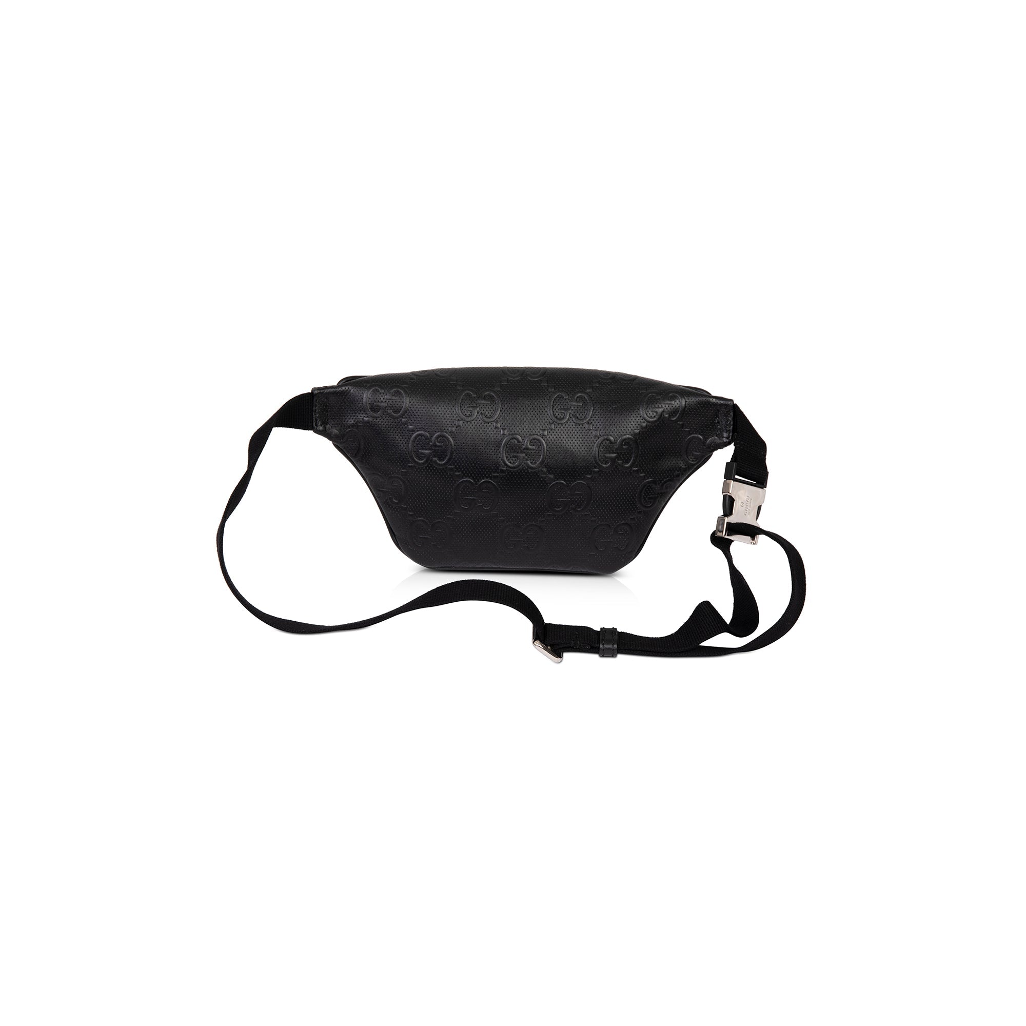 Gucci Black GG Embossed Belt Bag