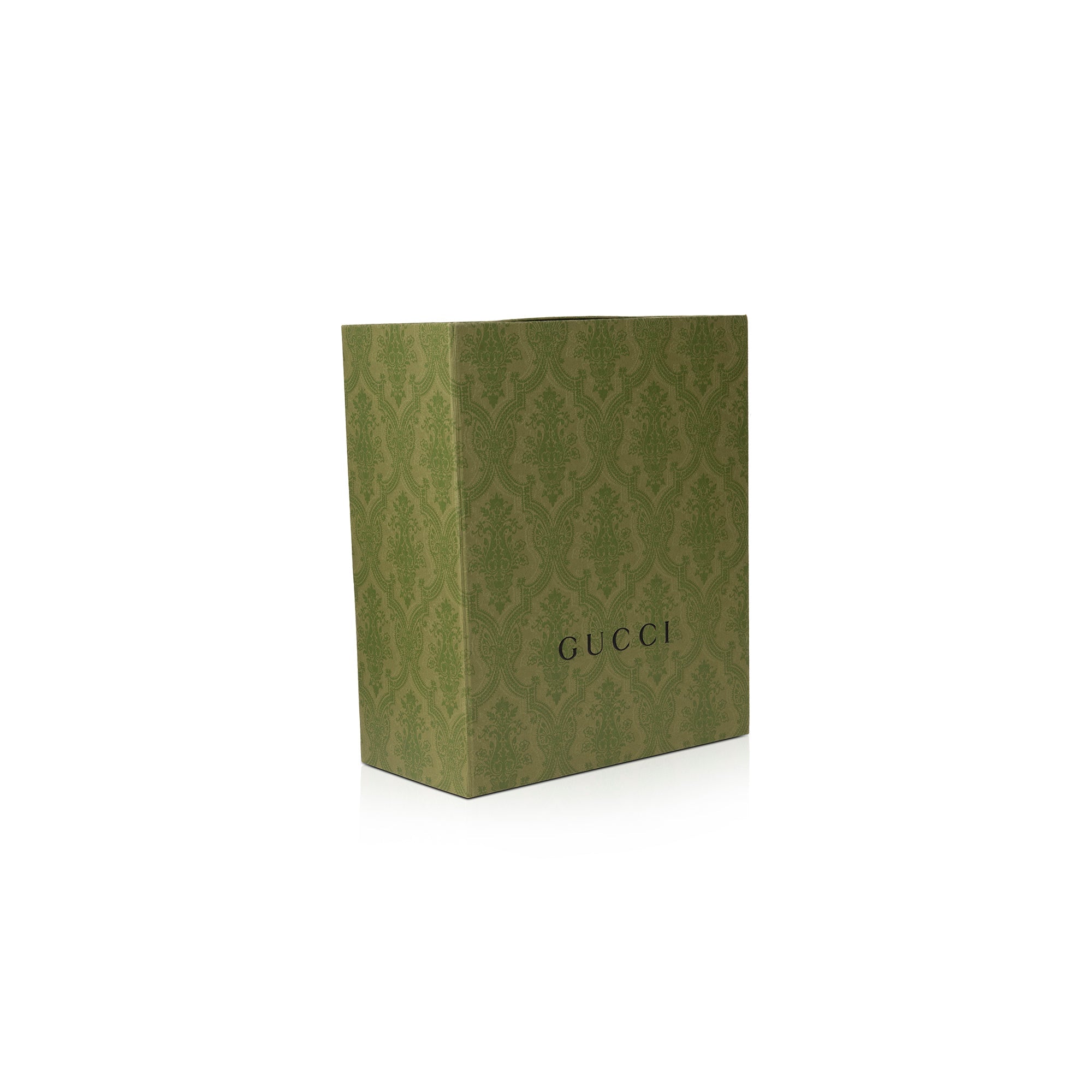 Gucci Black GG Embossed Messenger Bag w/ Box