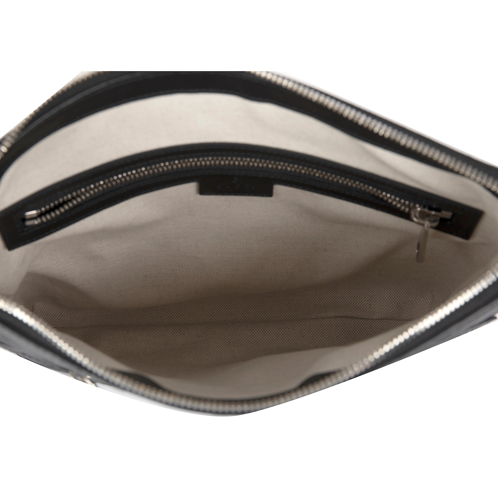 Gucci Black GG Embossed Small Messenger Bag