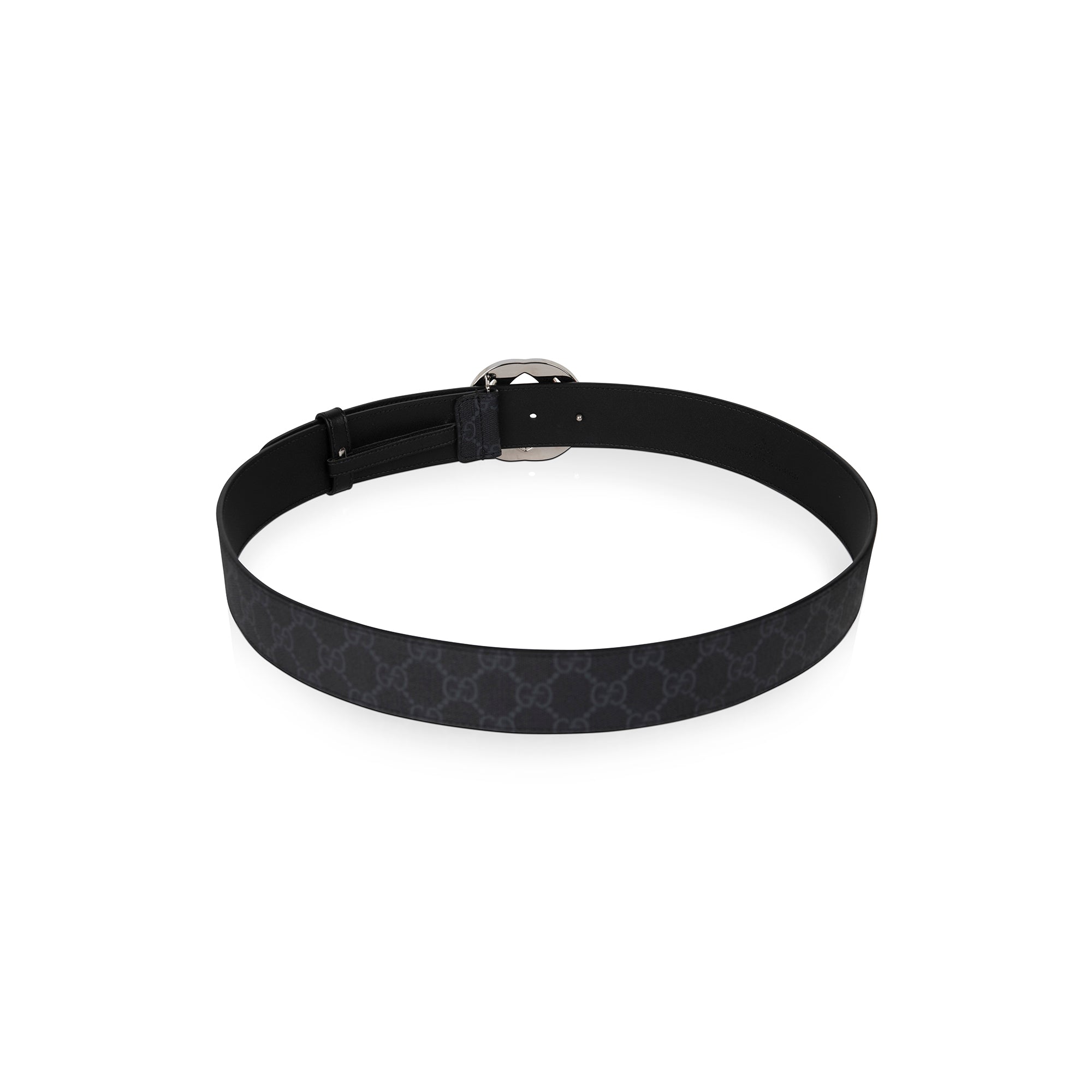 Gucci Black GG Supreme Belt with G Buckle