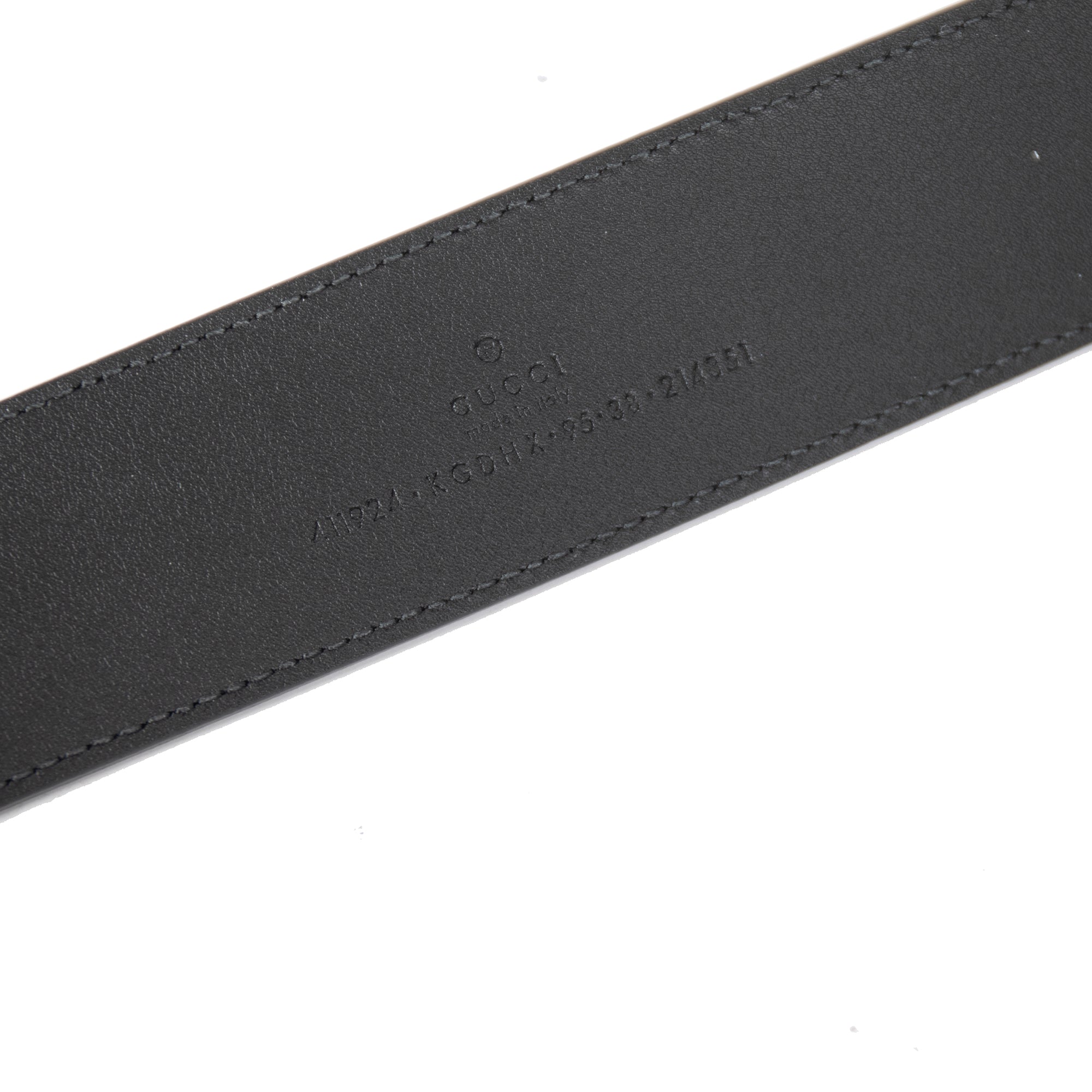 Gucci Black GG Supreme Belt with G Buckle