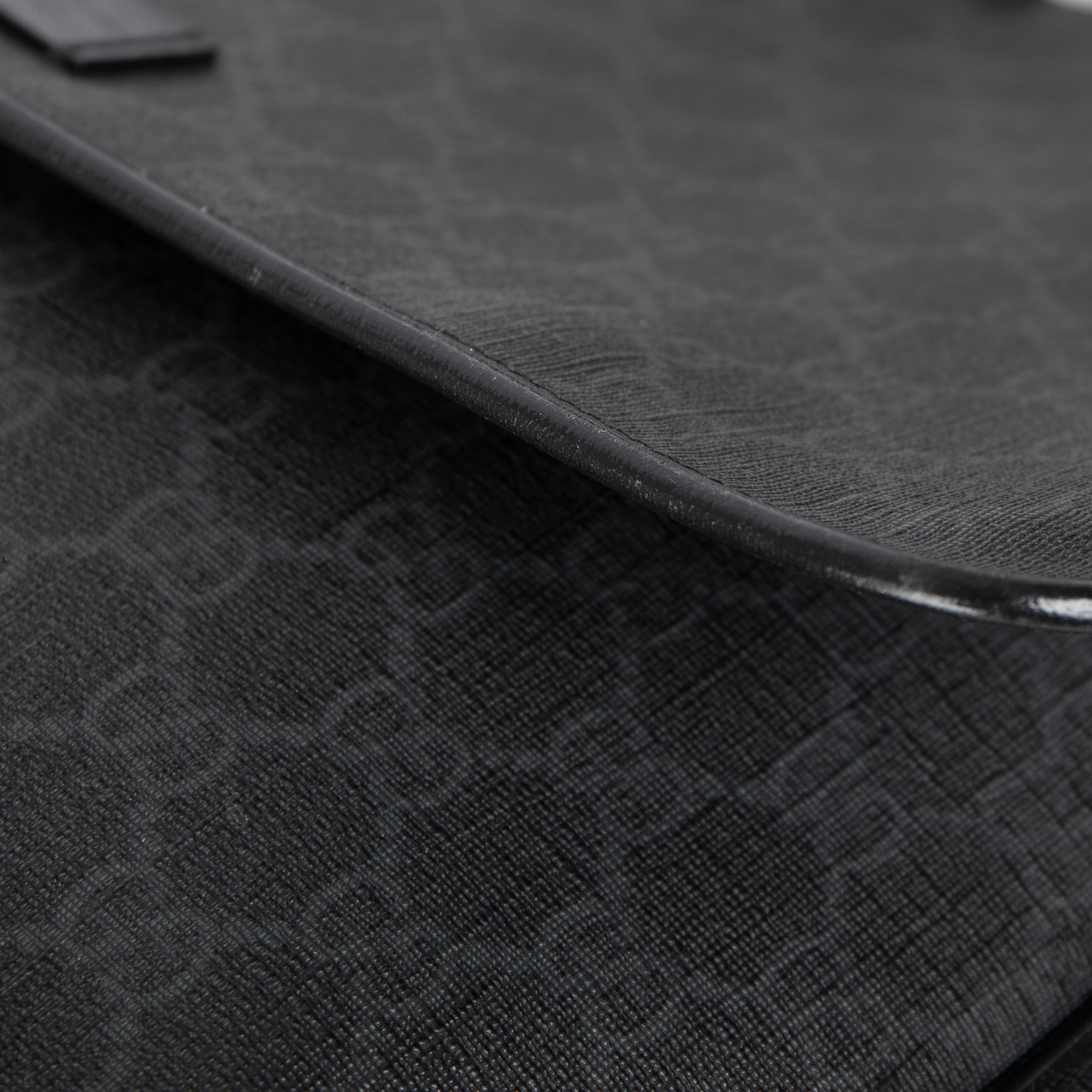 Gucci Black GG Supreme Messenger Bag