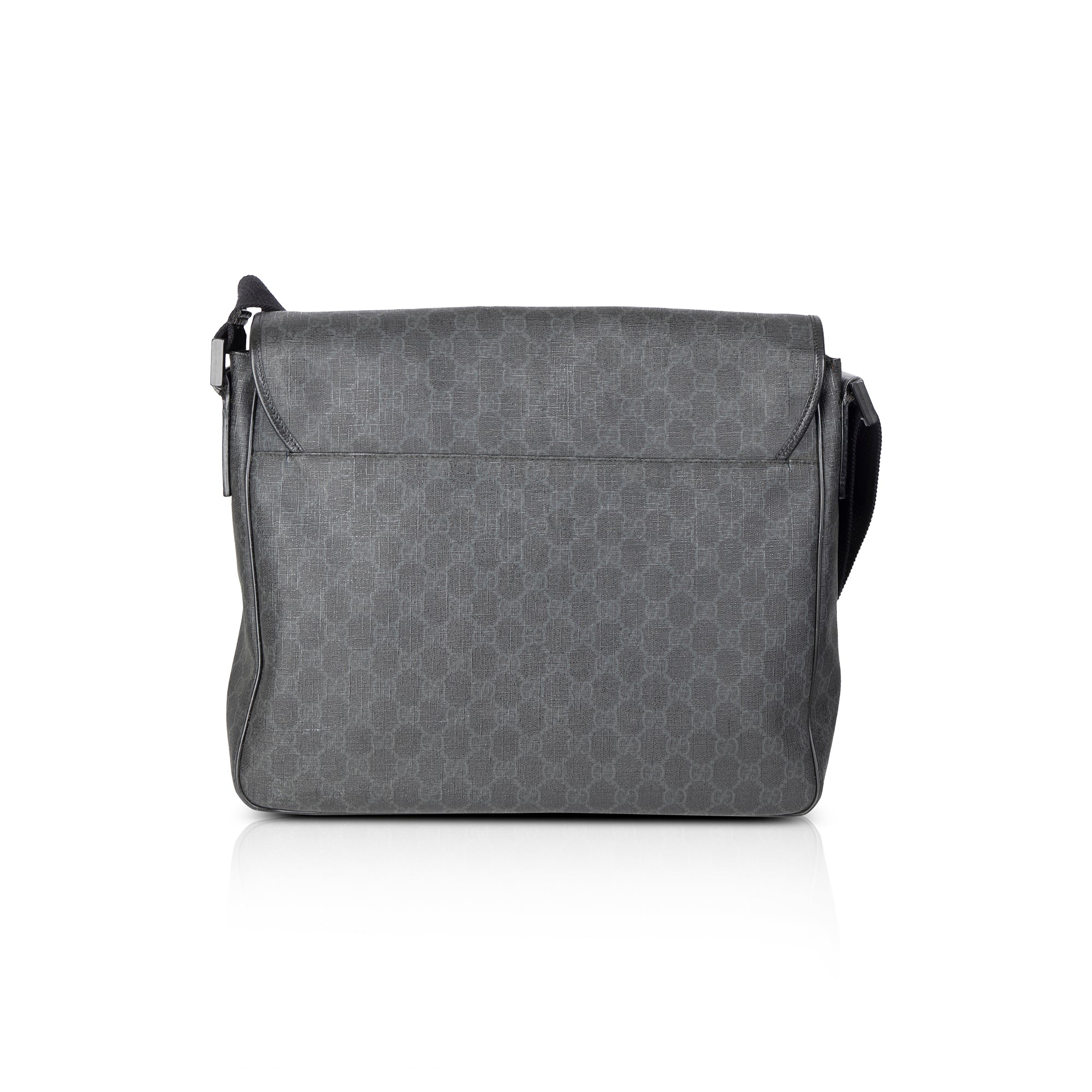 Gucci Black GG Supreme Messenger Bag