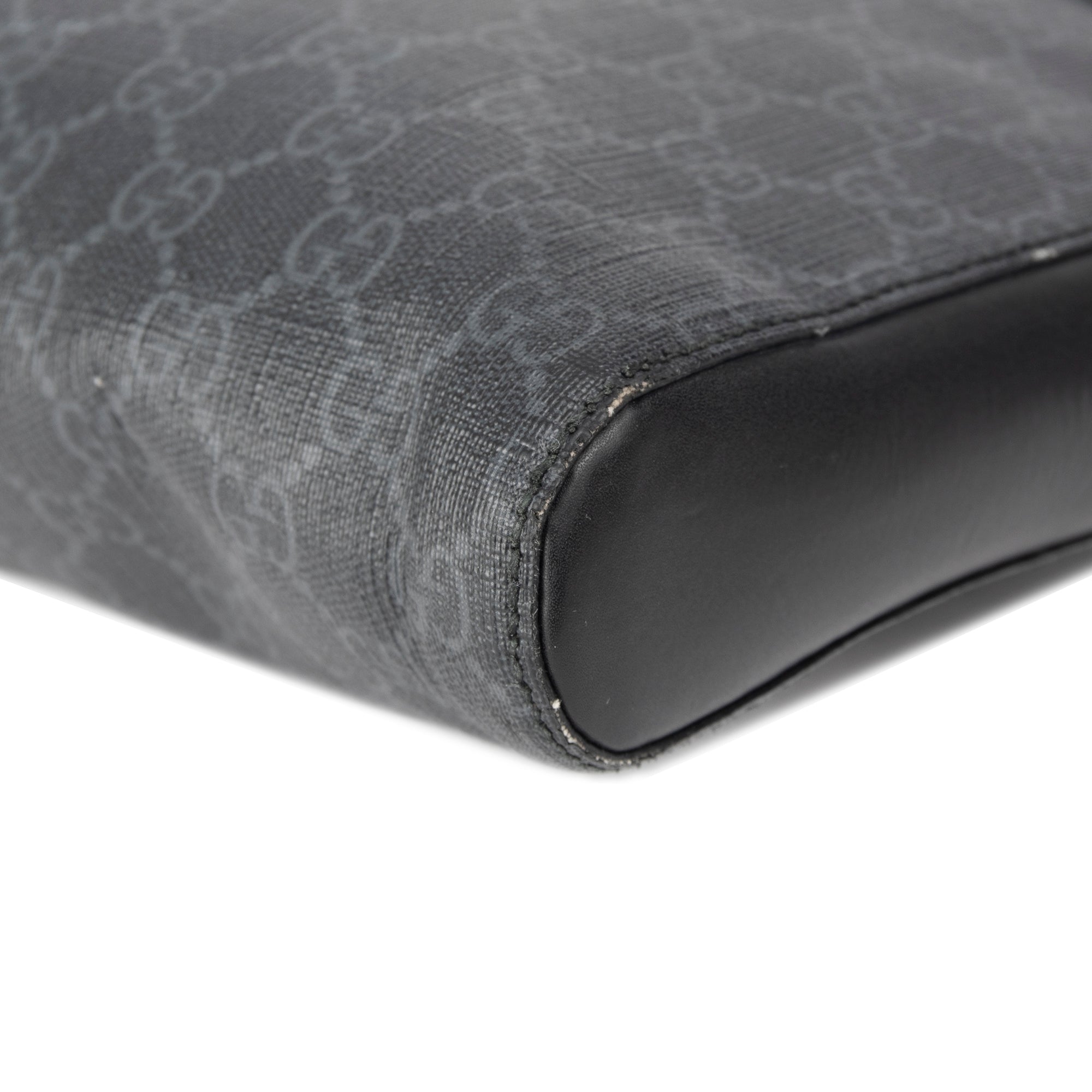 Gucci Black GG Supreme Messenger Bag