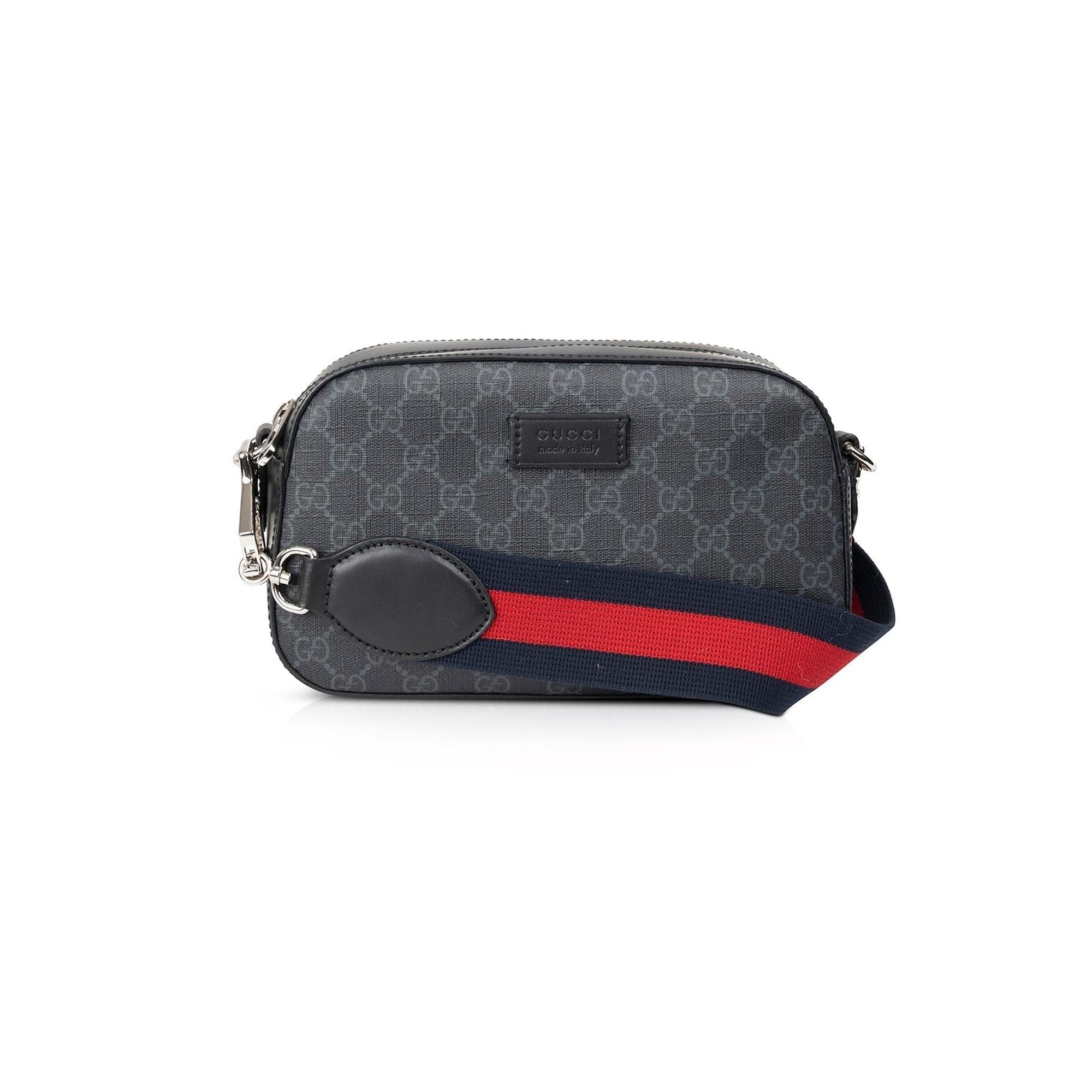 Gucci Black GG Supreme Shoulder Bag