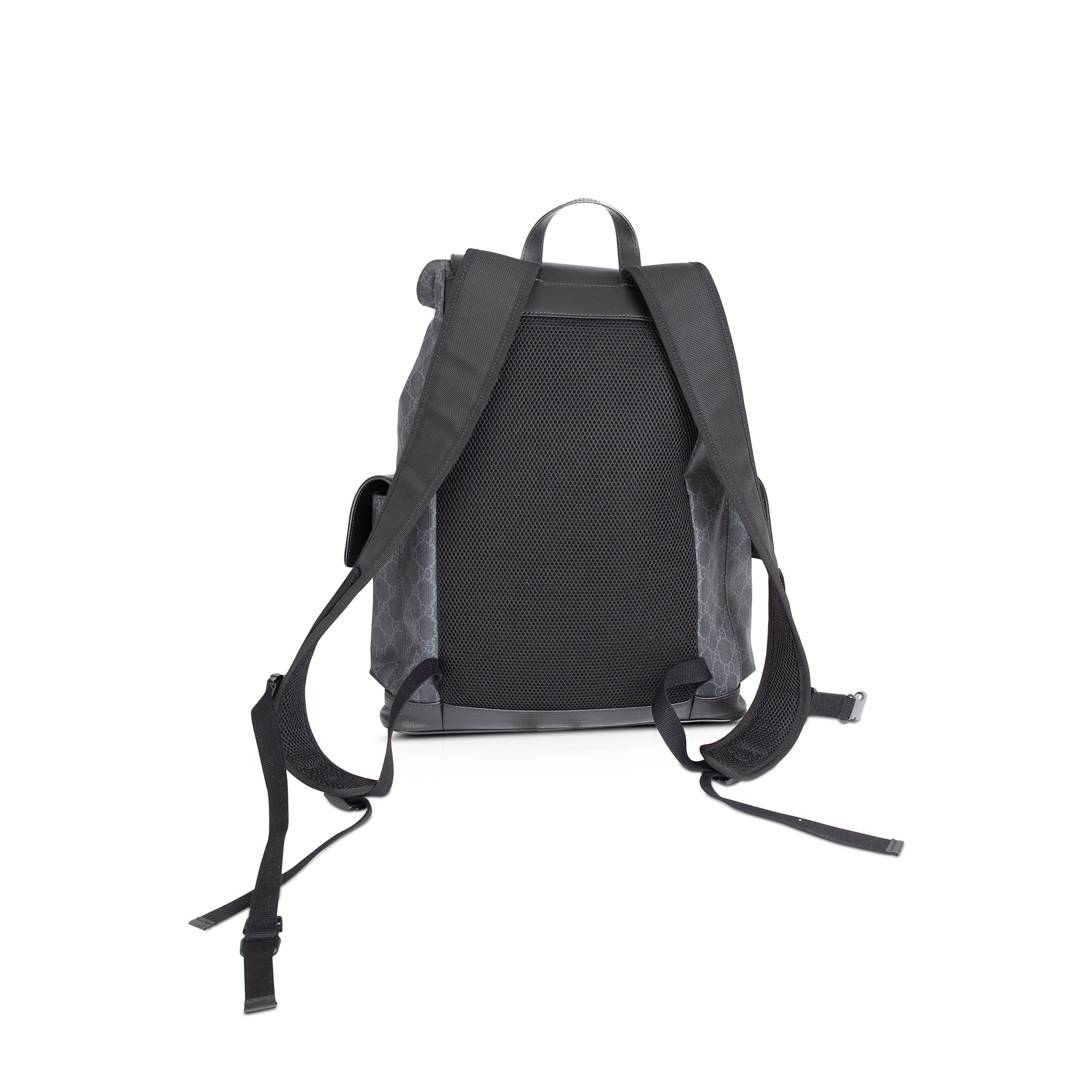 Gucci Black GG Supreme Web Backpack
