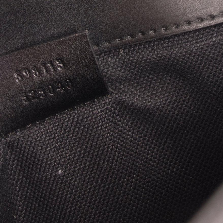 Gucci Black GG Supreme Web Belt Bag
