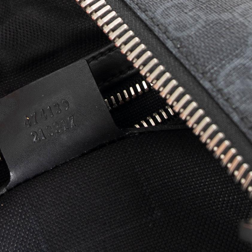 Gucci Black GG Supreme Web Messenger Bag