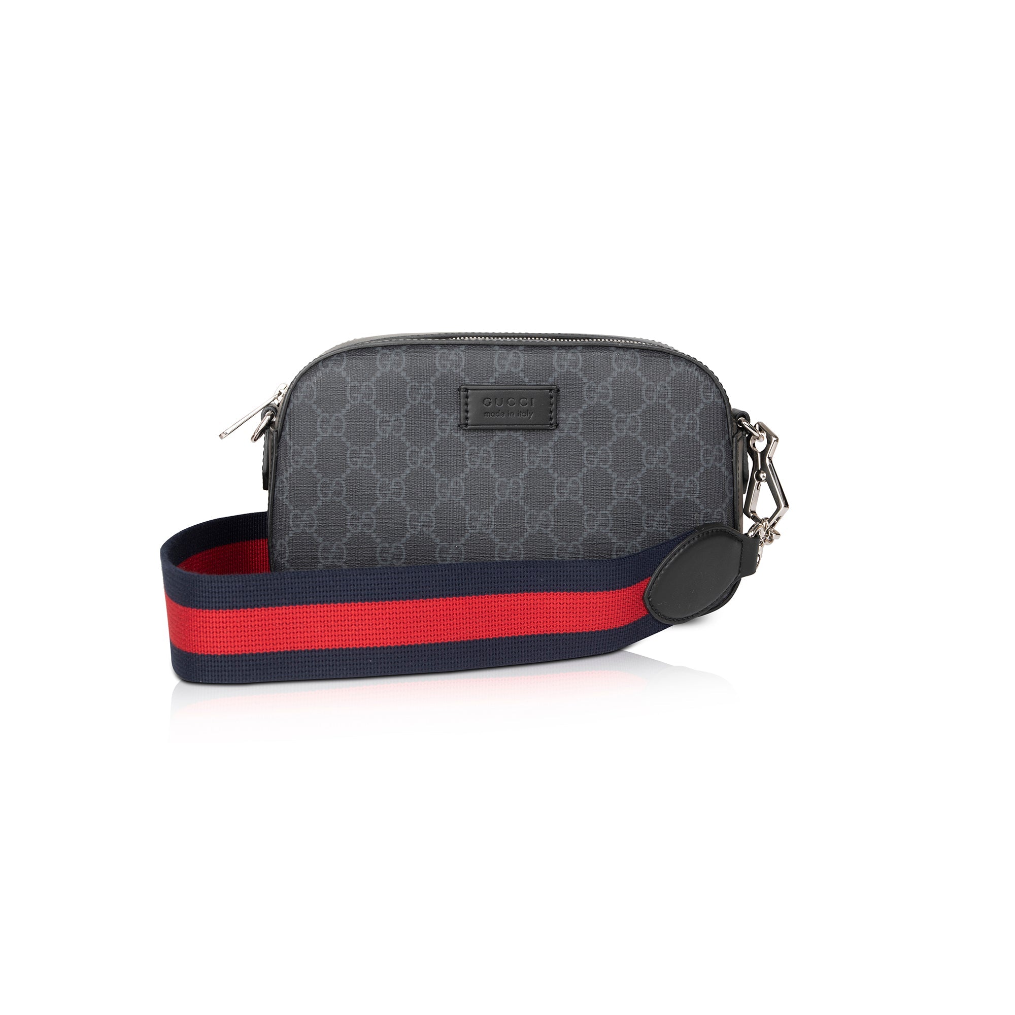 Gucci Black GG Supreme Web Shoulder Bag