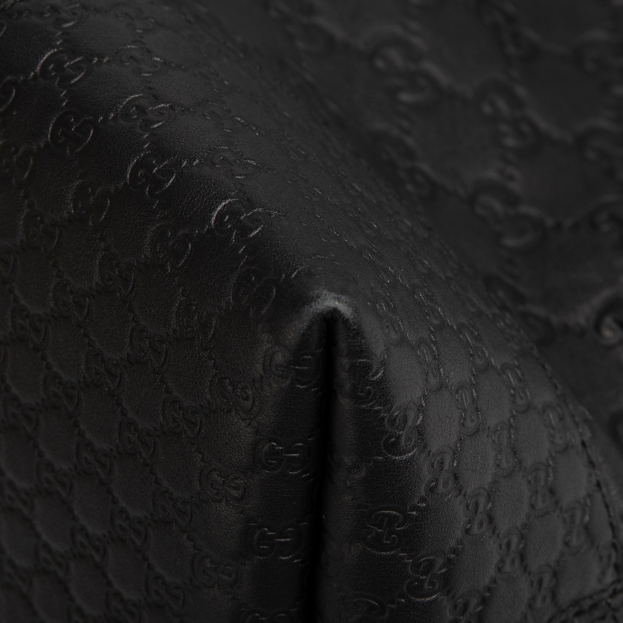 Gucci Black Guccissima Bree Convertible Top Handle Bag w/ Box