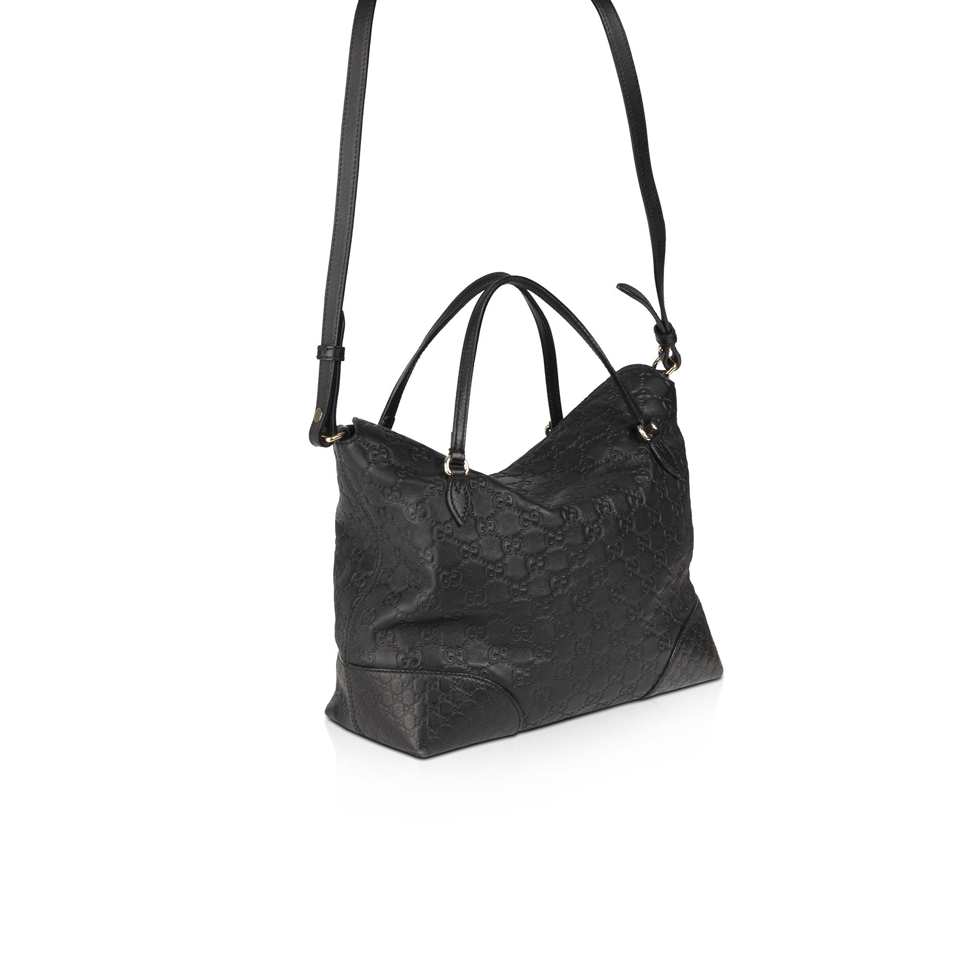 Gucci Black Guccissima Bree Tote