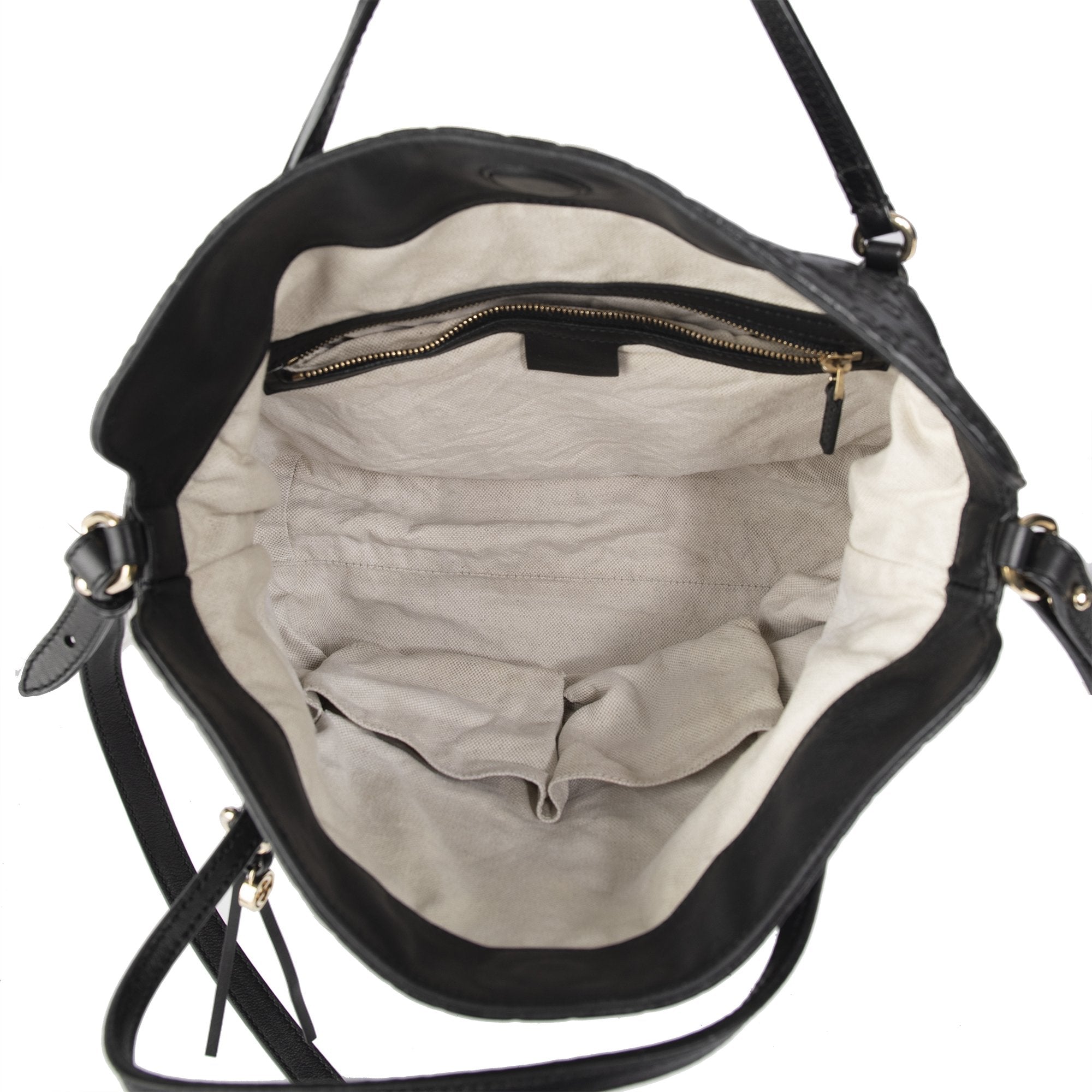 Gucci Black Guccissima Bree Tote