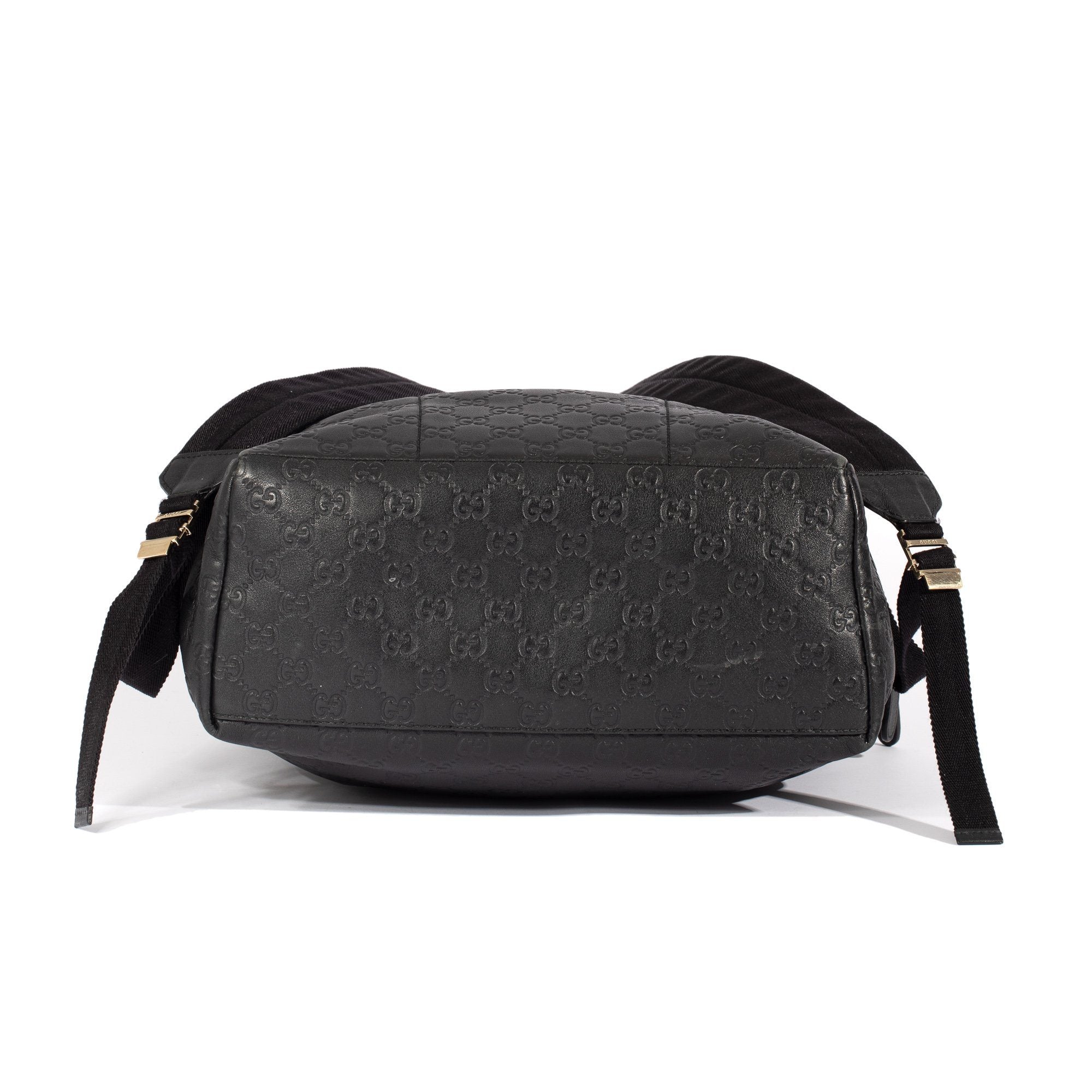 Gucci Black Guccissima Leather Backpack