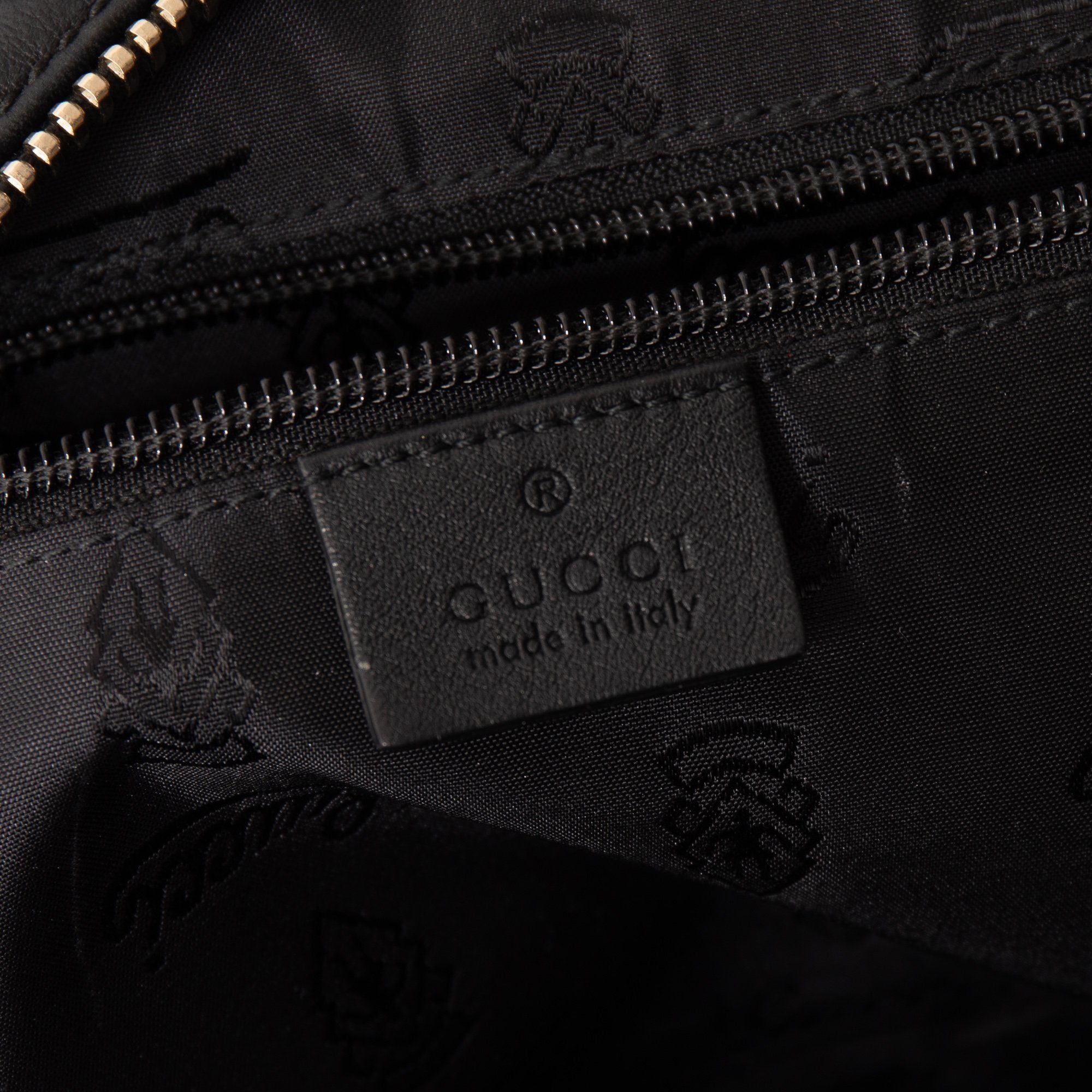 Gucci Black Guccissima Leather Backpack